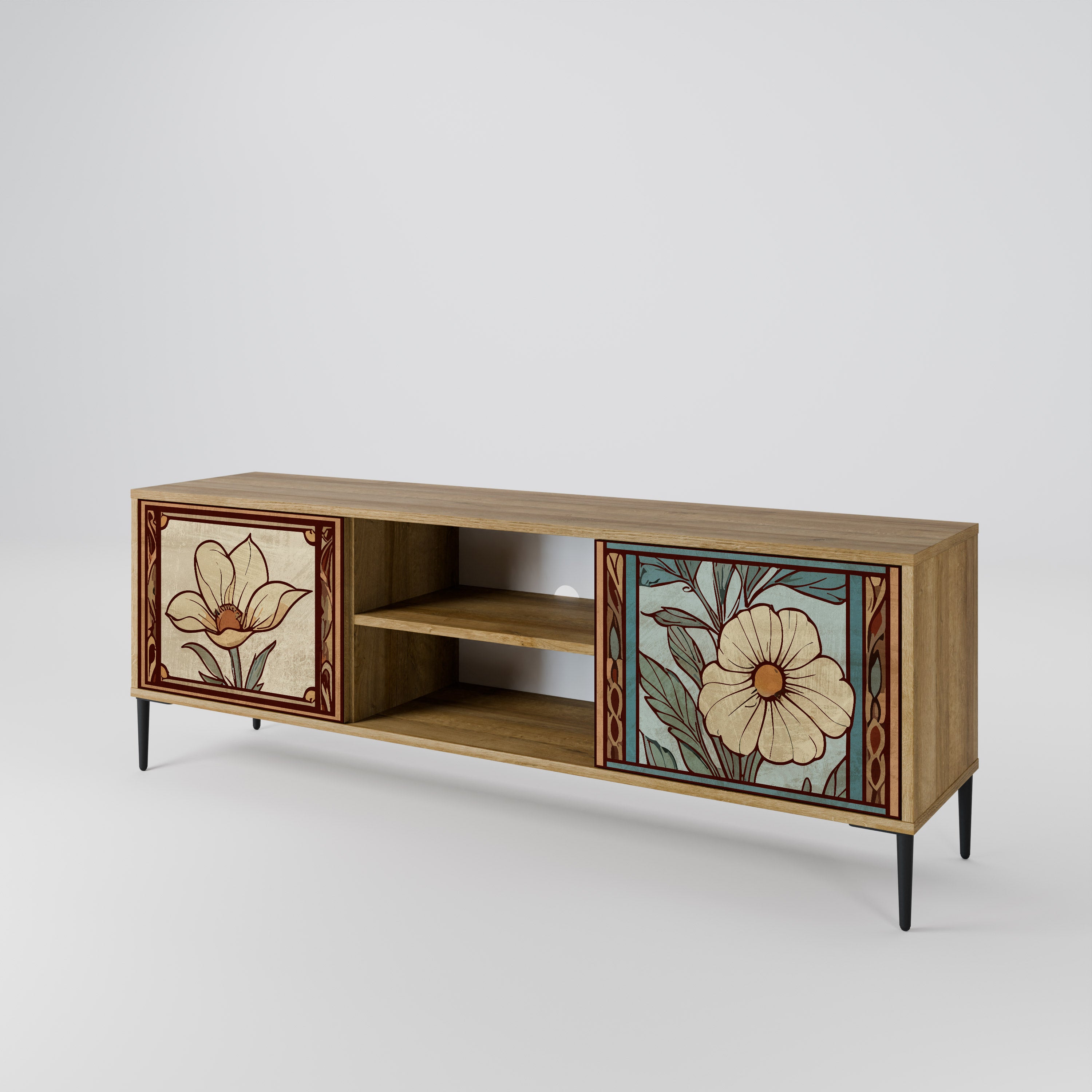 TIMELESS FLORA 2-Door TV Cabinet