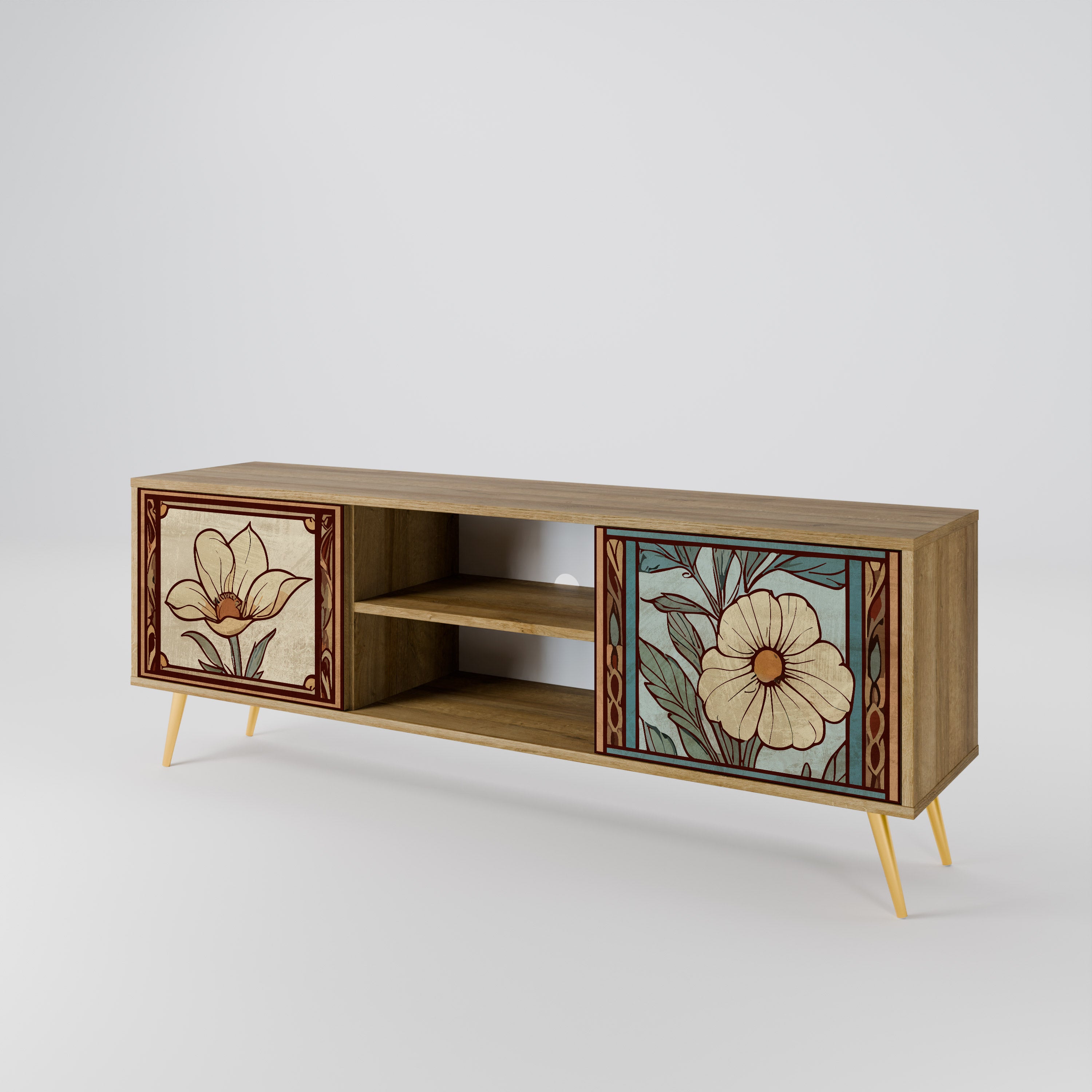 TIMELESS FLORA 2-Door TV Cabinet