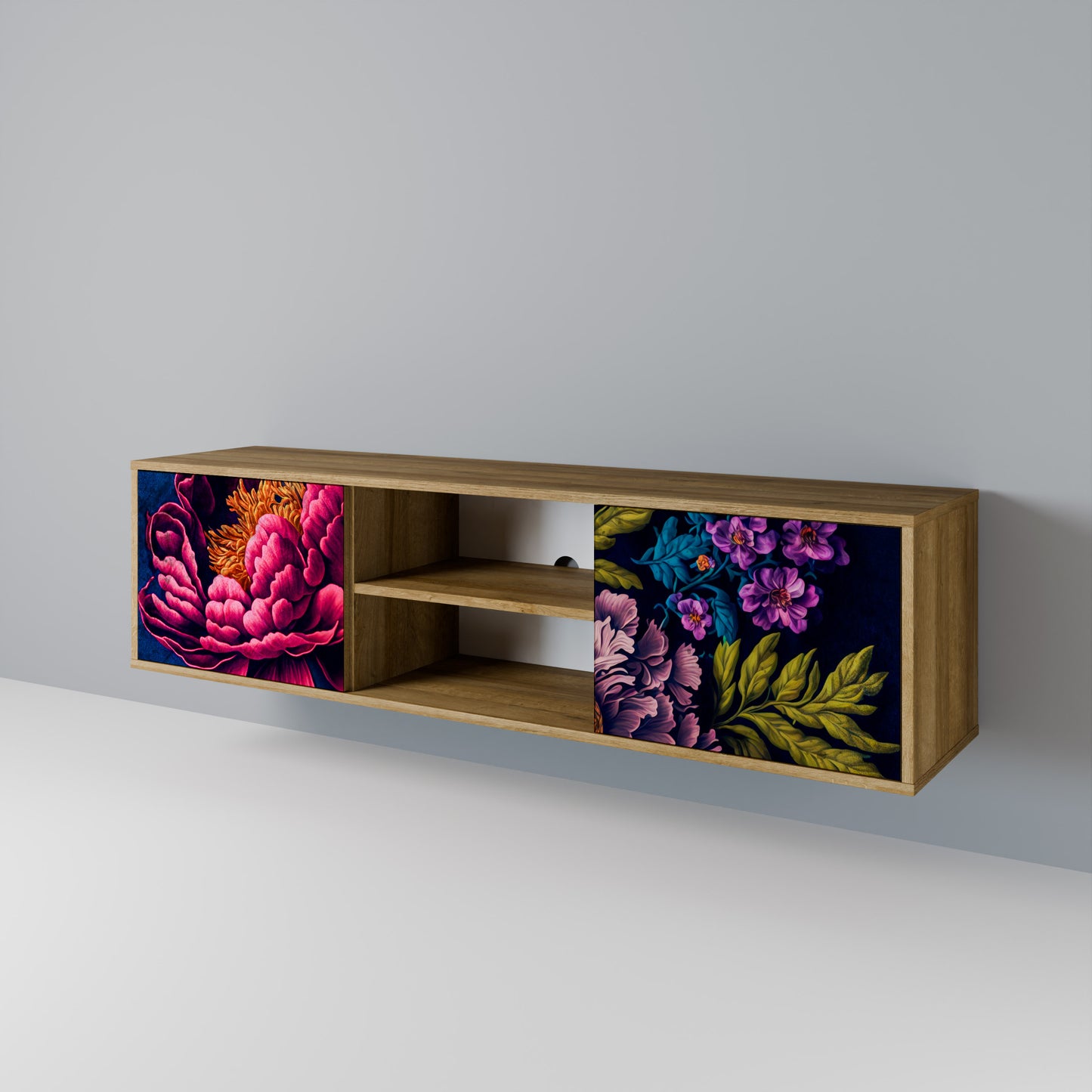 BLOOMING ELEGANCE Dvoudveřový TV stolek