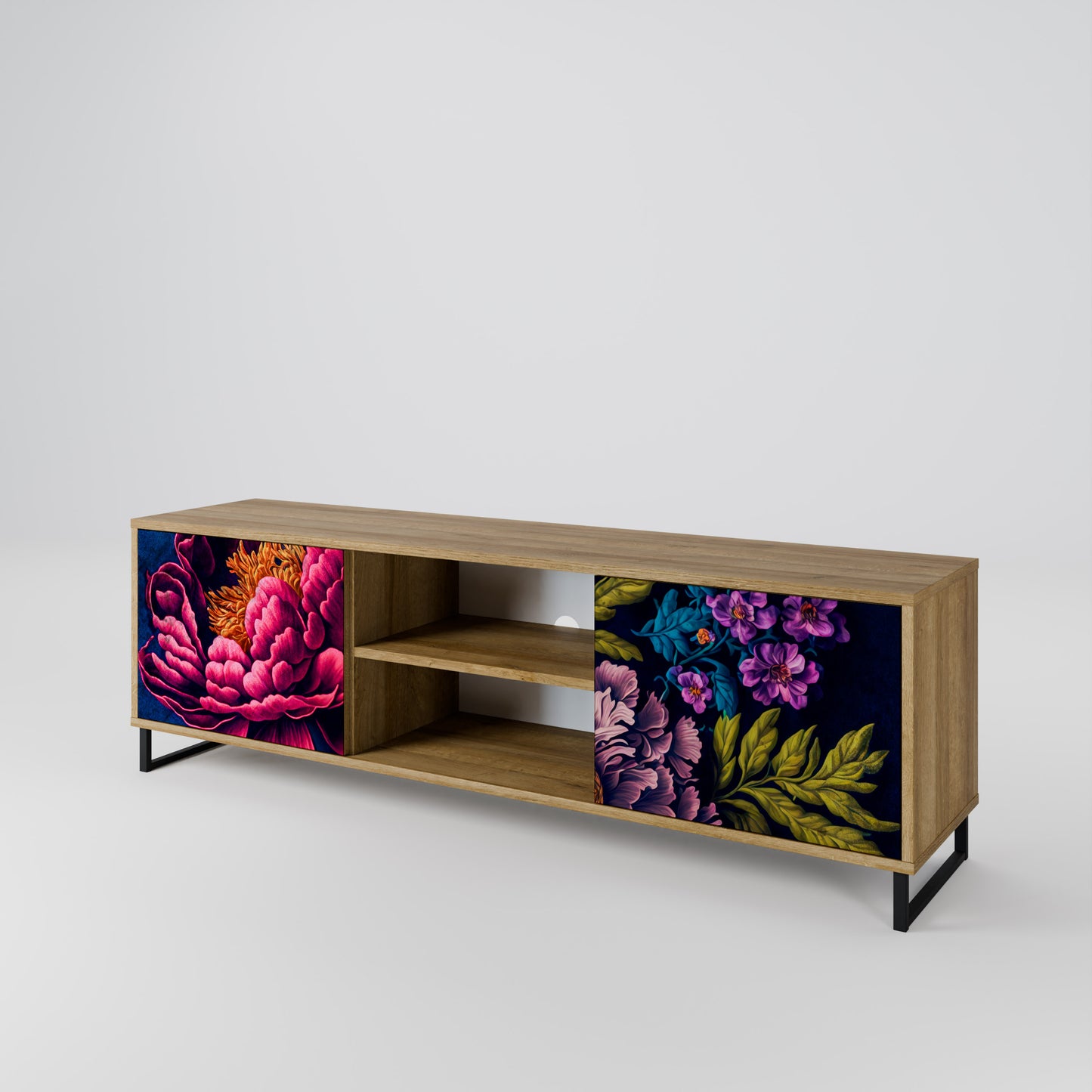 BLOOMING ELEGANCE Dvoudveřový TV stolek