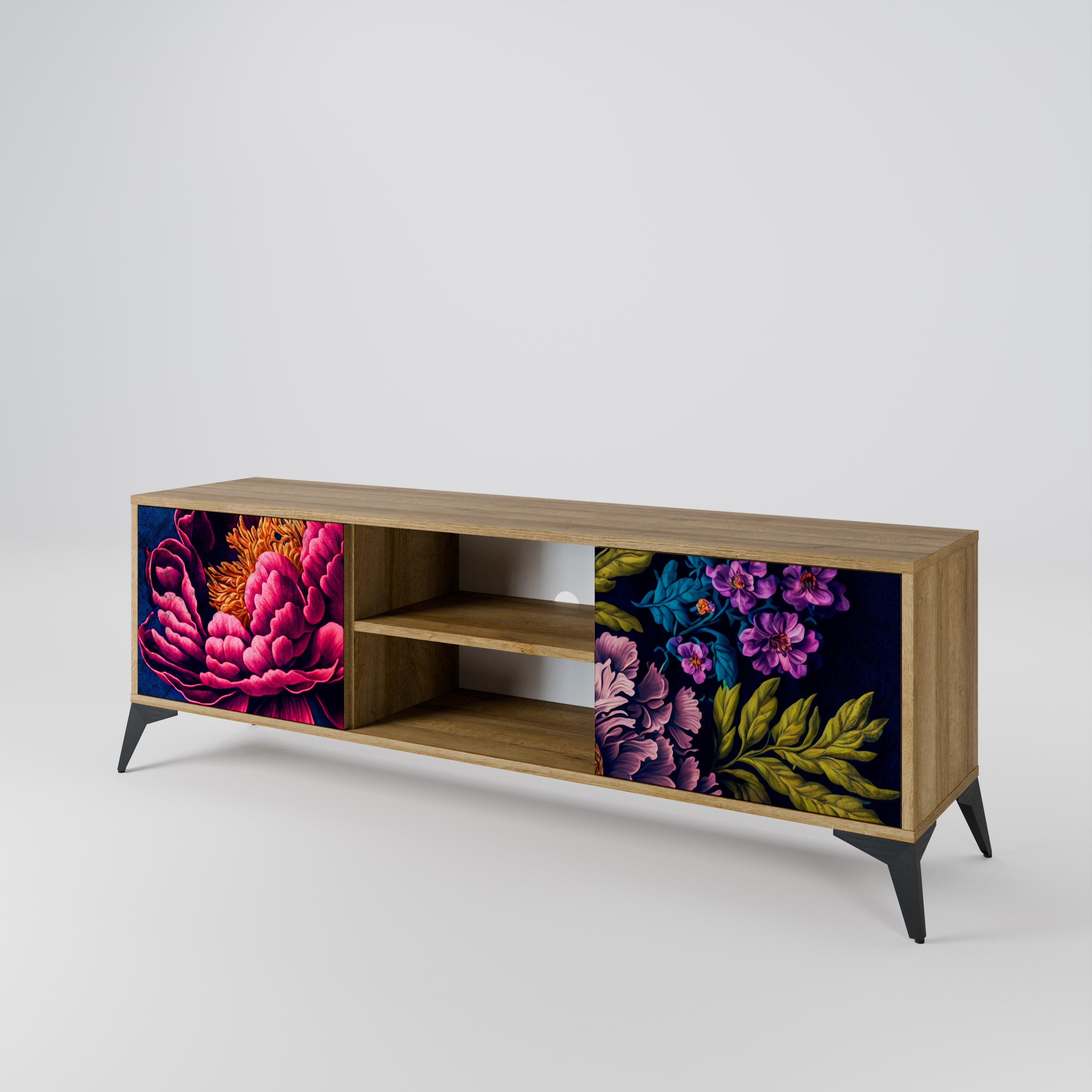 BLOOMING ELEGANCE 2-Door TV Cabinet
