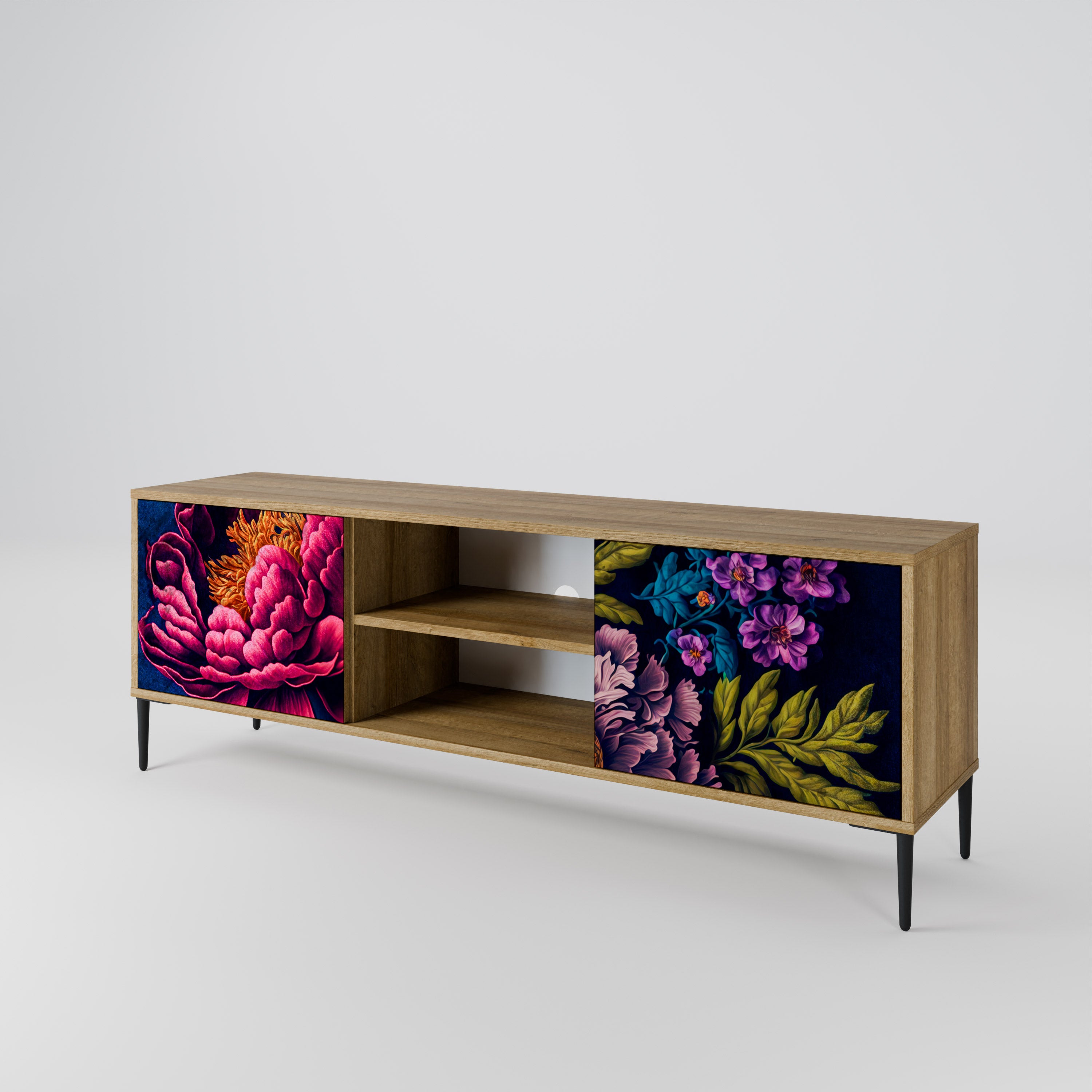 BLOOMING ELEGANCE 2-Door TV Cabinet