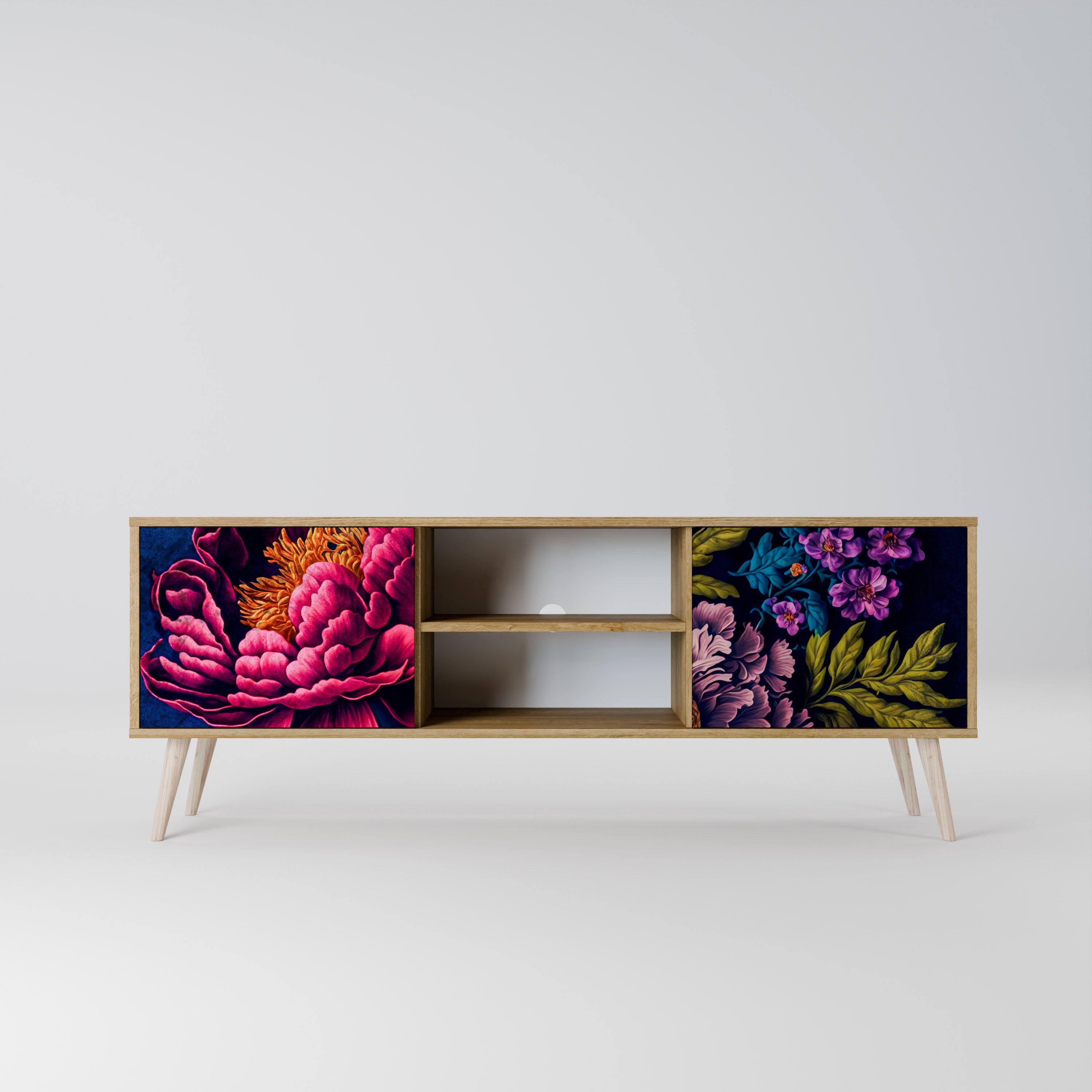 BLOOMING ELEGANCE 2-Door TV Cabinet