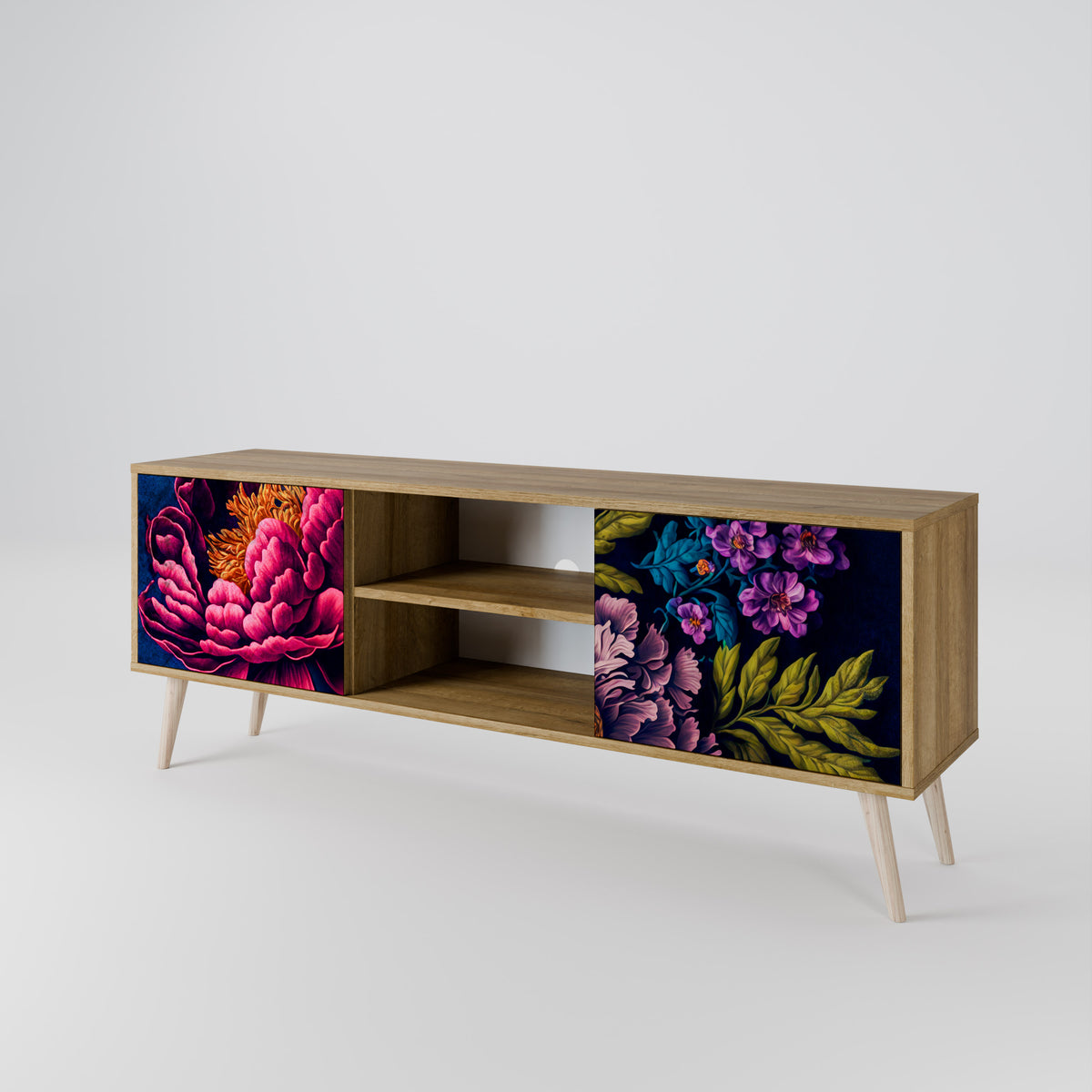 BLOOMING ELEGANCE Dvoudveřový TV stolek