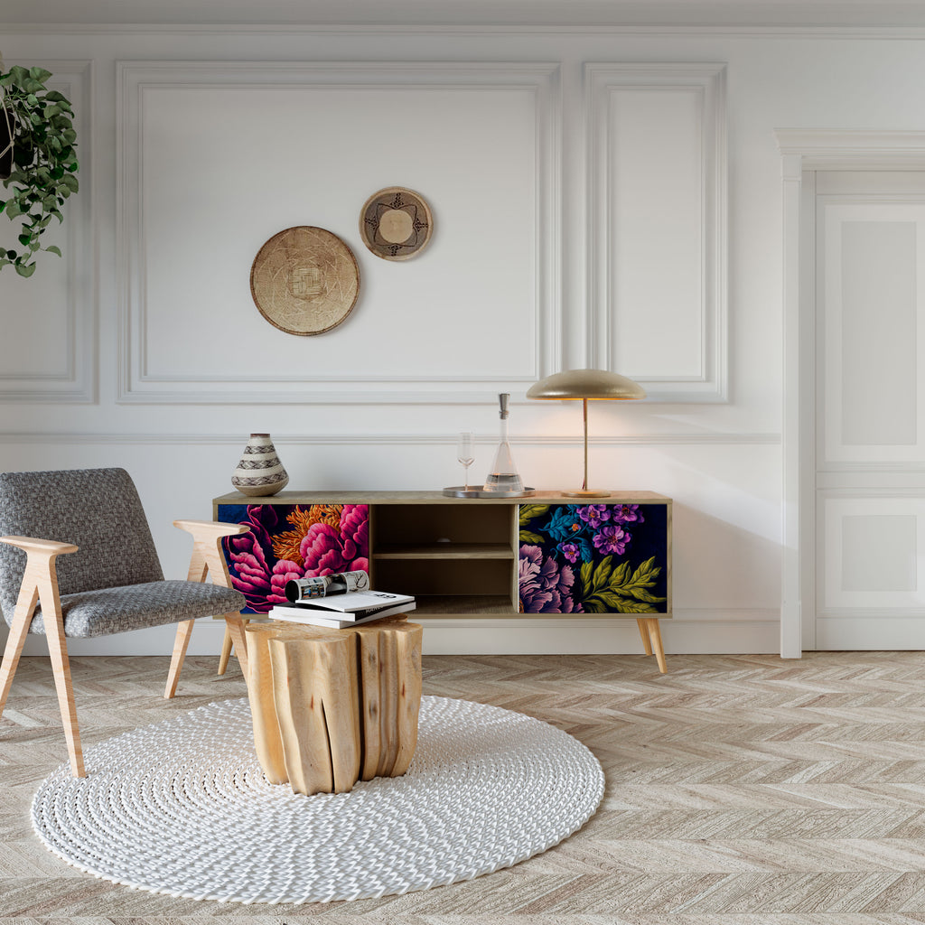 BLOOMING ELEGANCE Dvoudveřový TV stolek