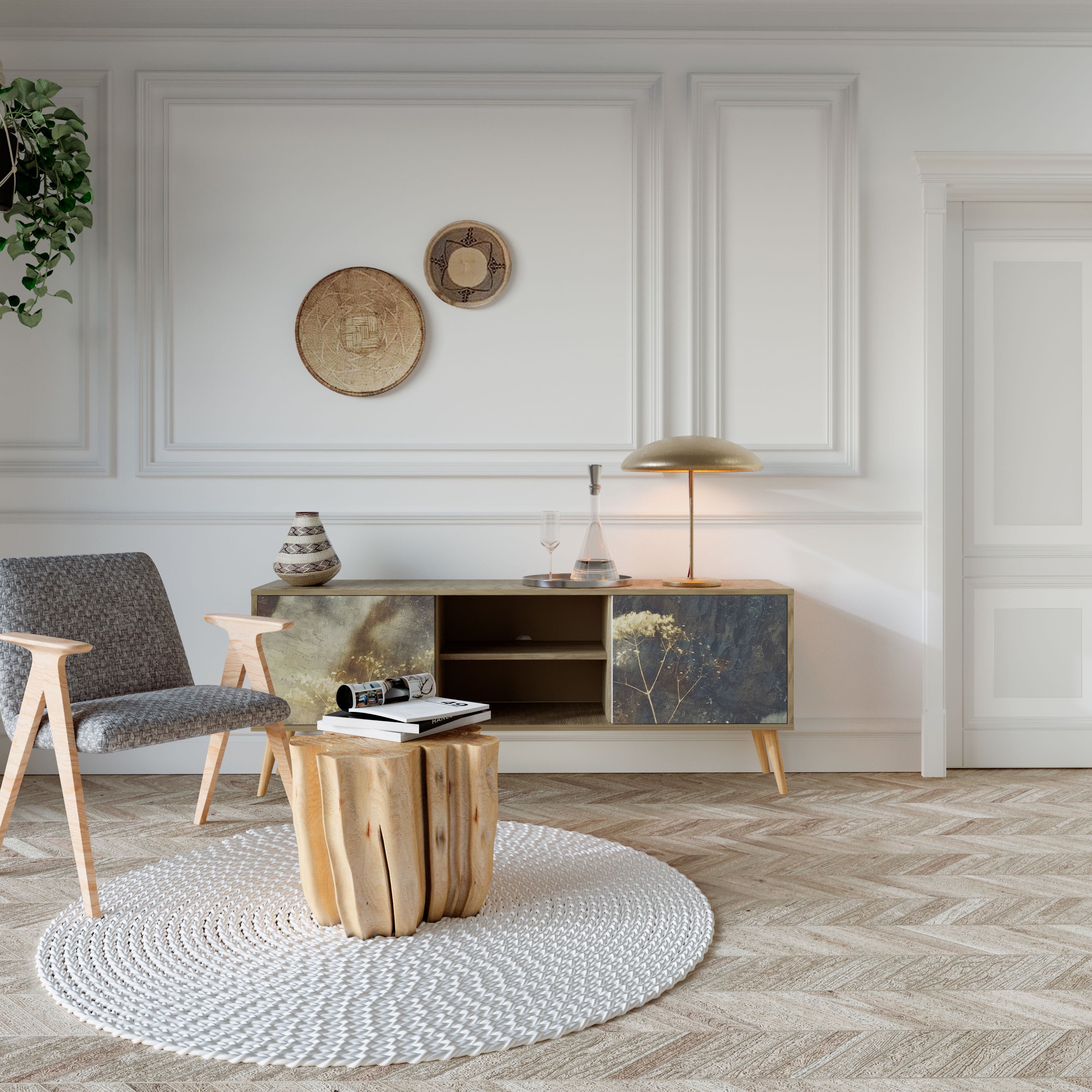 GENTLE POWER 2-Door TV Cabinet