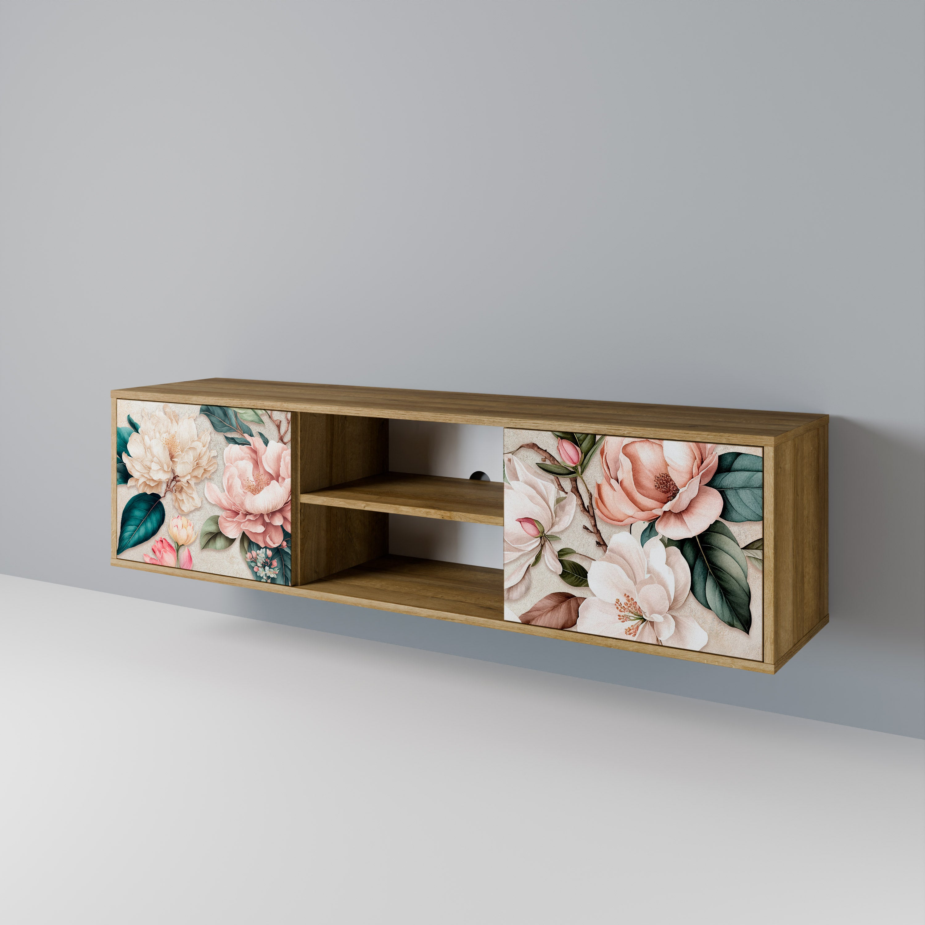 FLORAL GRACE 2-Door TV Cabinet