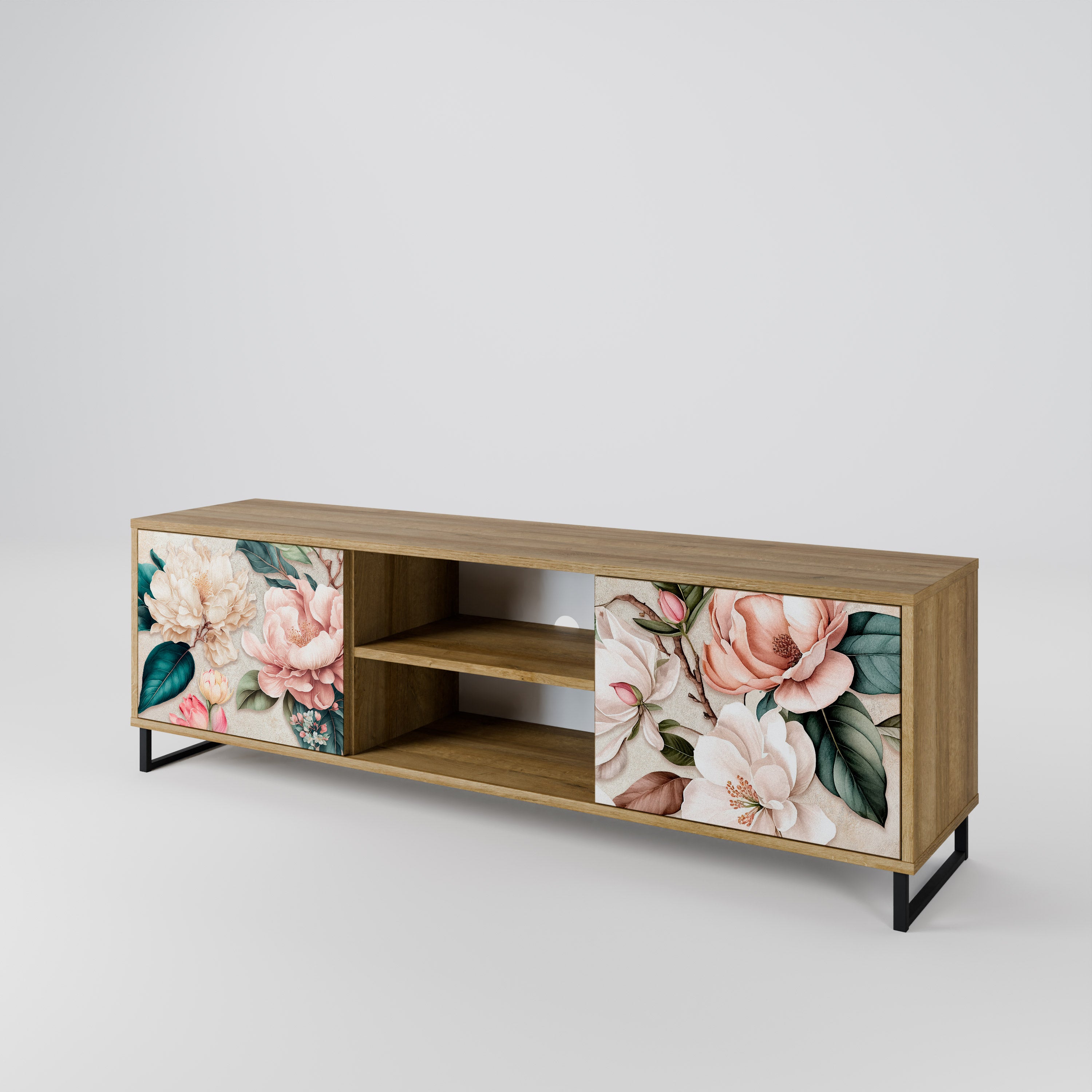FLORAL GRACE 2-Door TV Cabinet