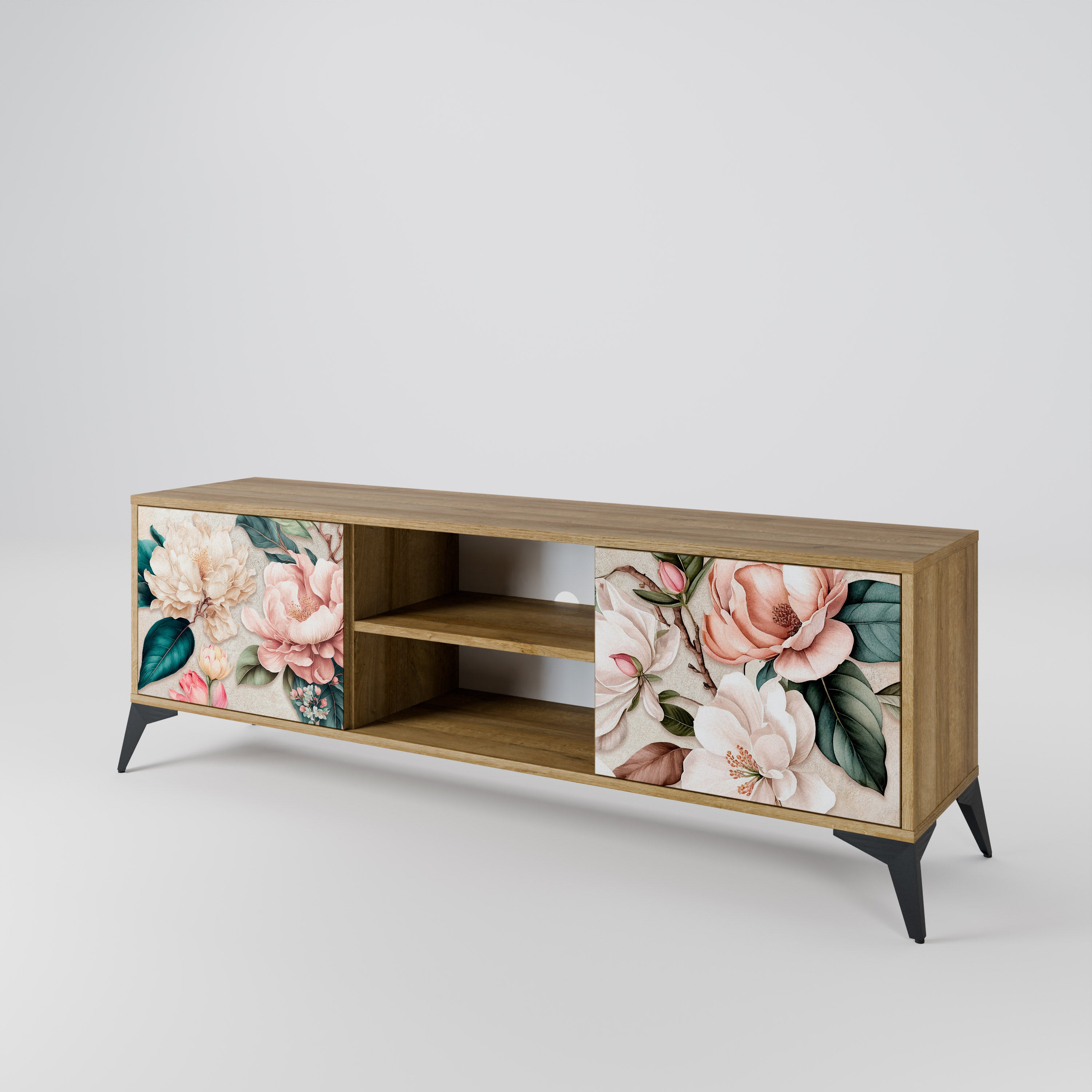FLORAL GRACE 2-Door TV Cabinet