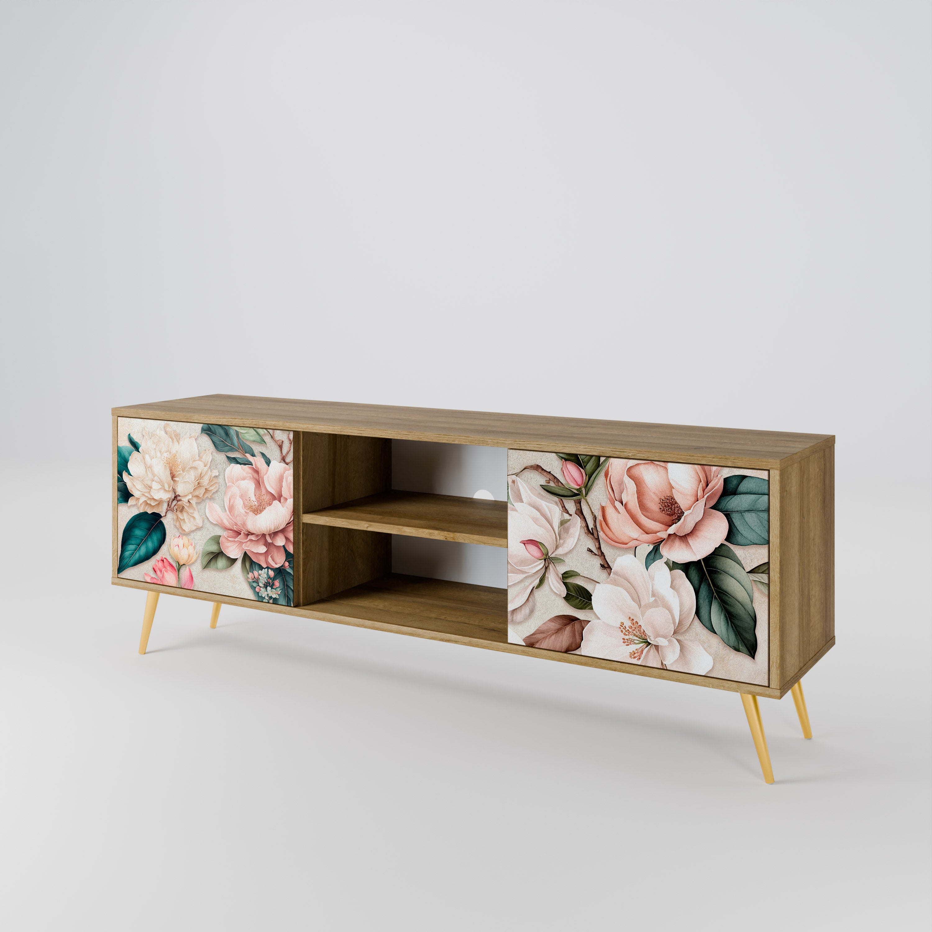 FLORAL GRACE 2-Door TV Cabinet