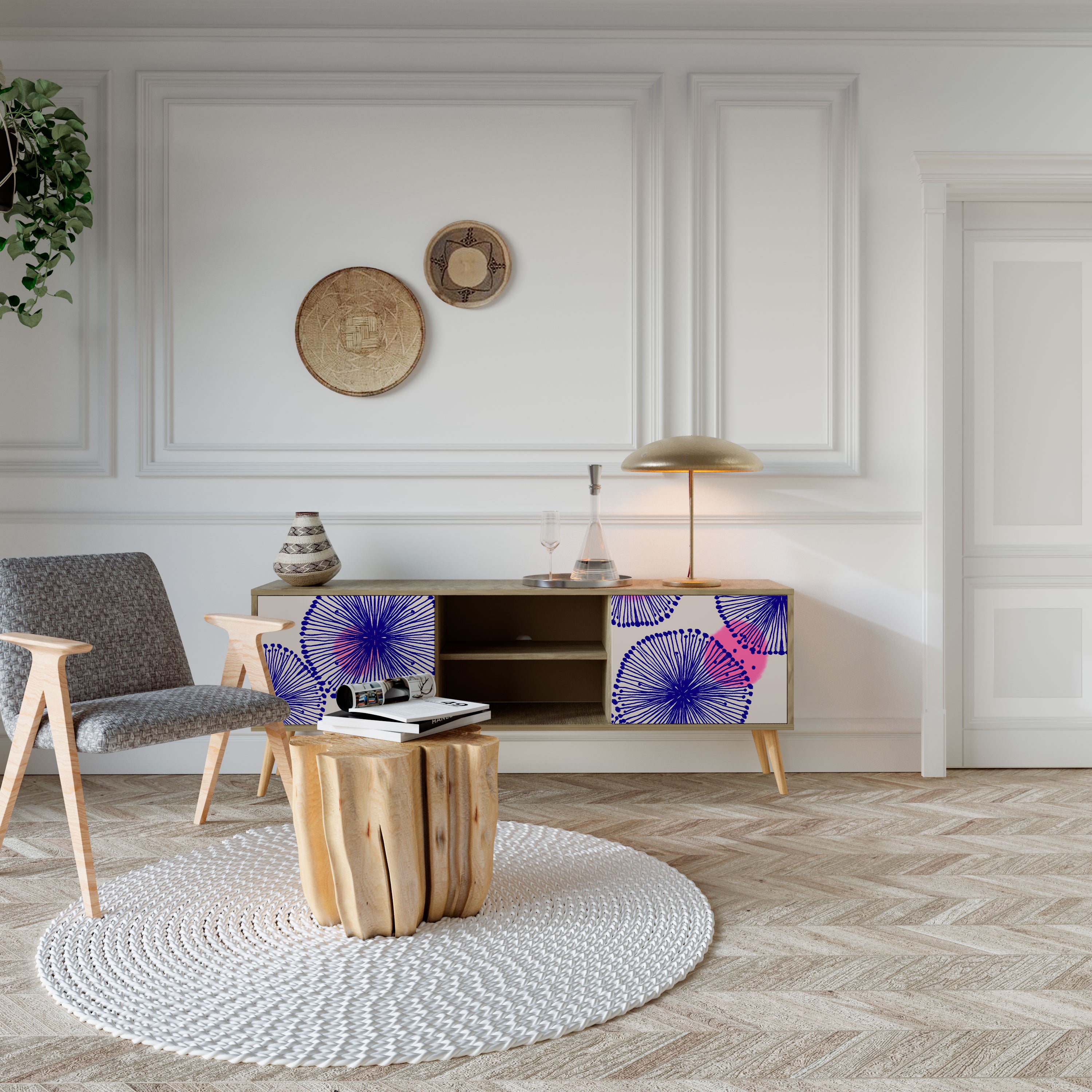 MAGIC NATURE 2-Door TV Cabinet