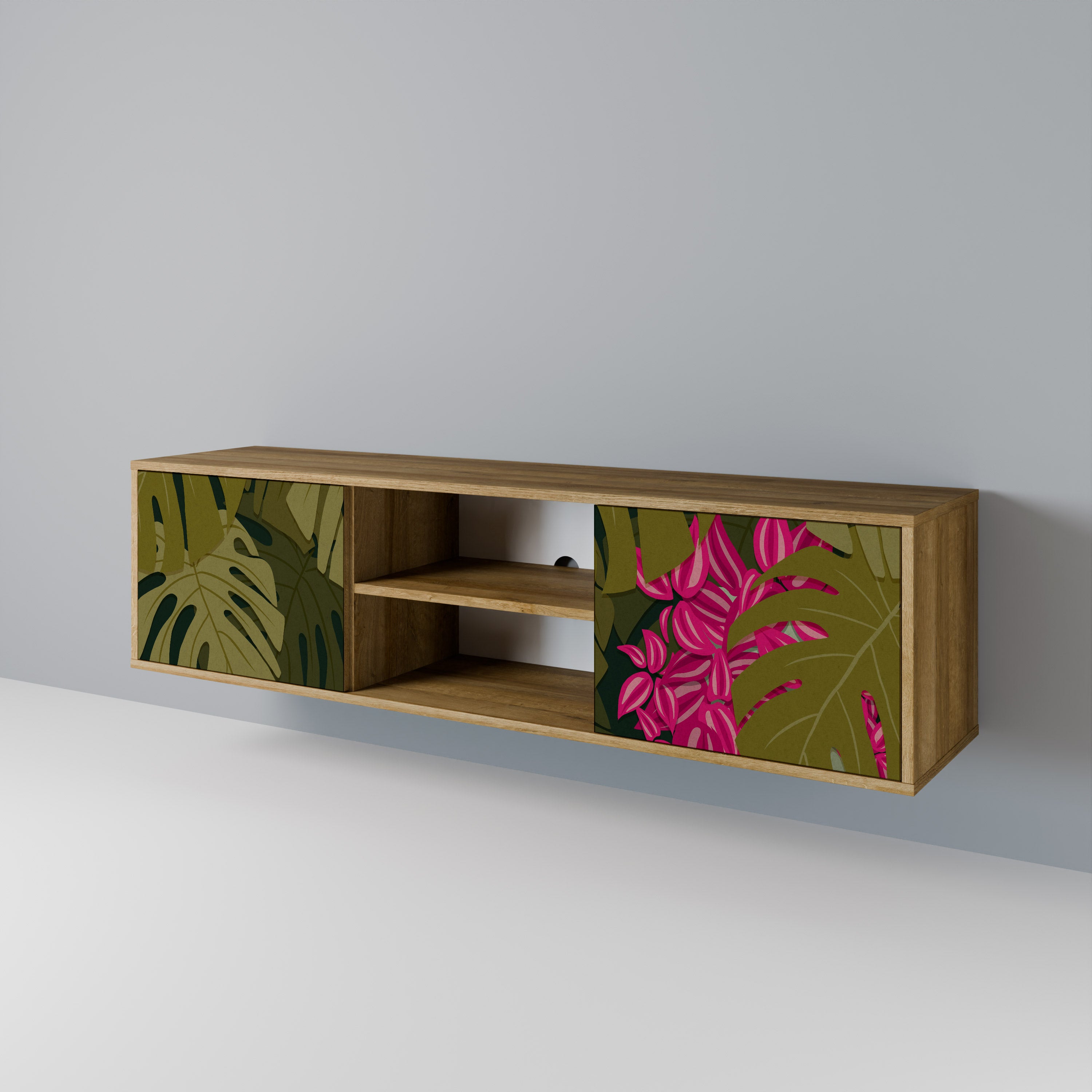 TROPICAL BEAUTY 2-Door TV Cabinet