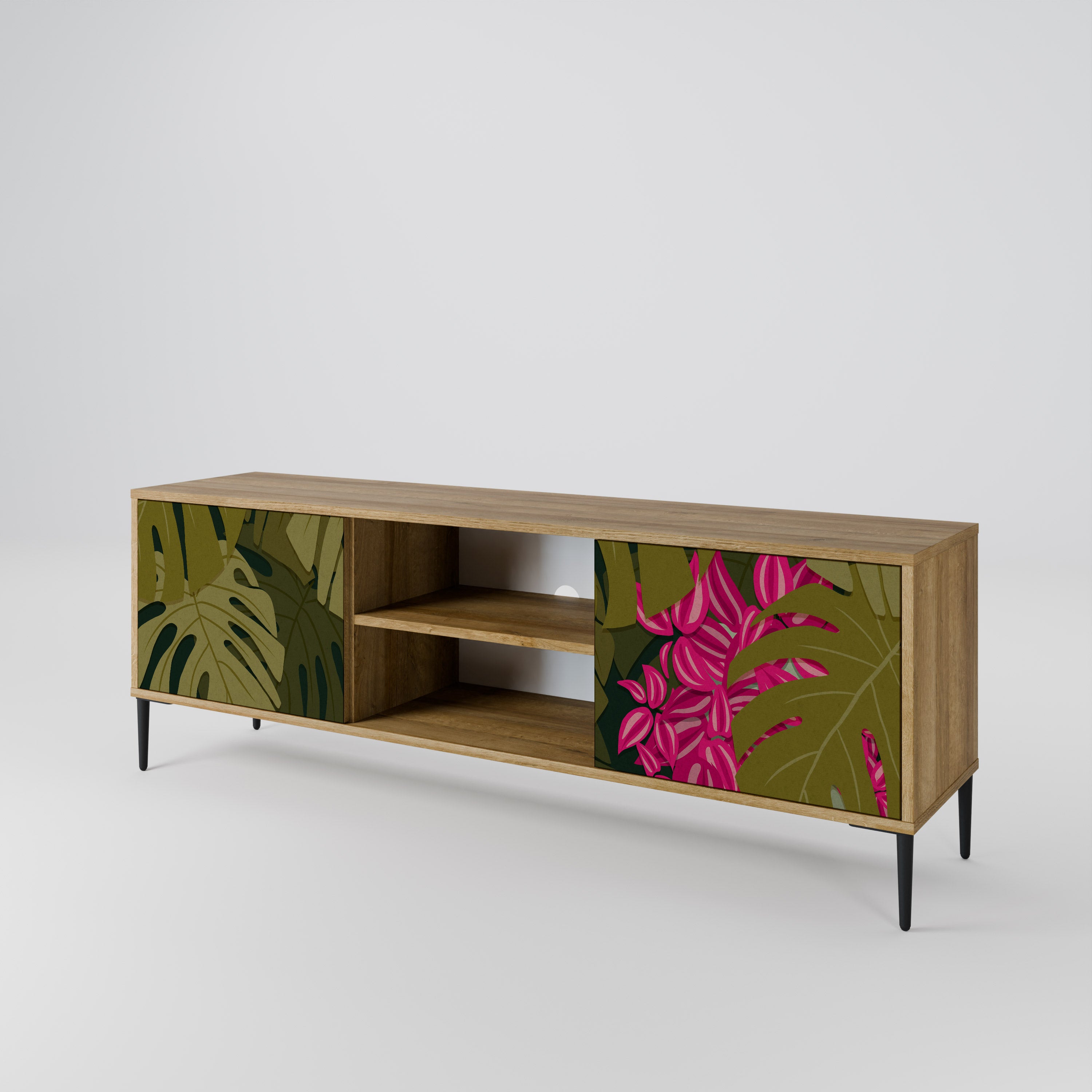 TROPICAL BEAUTY 2-Door TV Cabinet