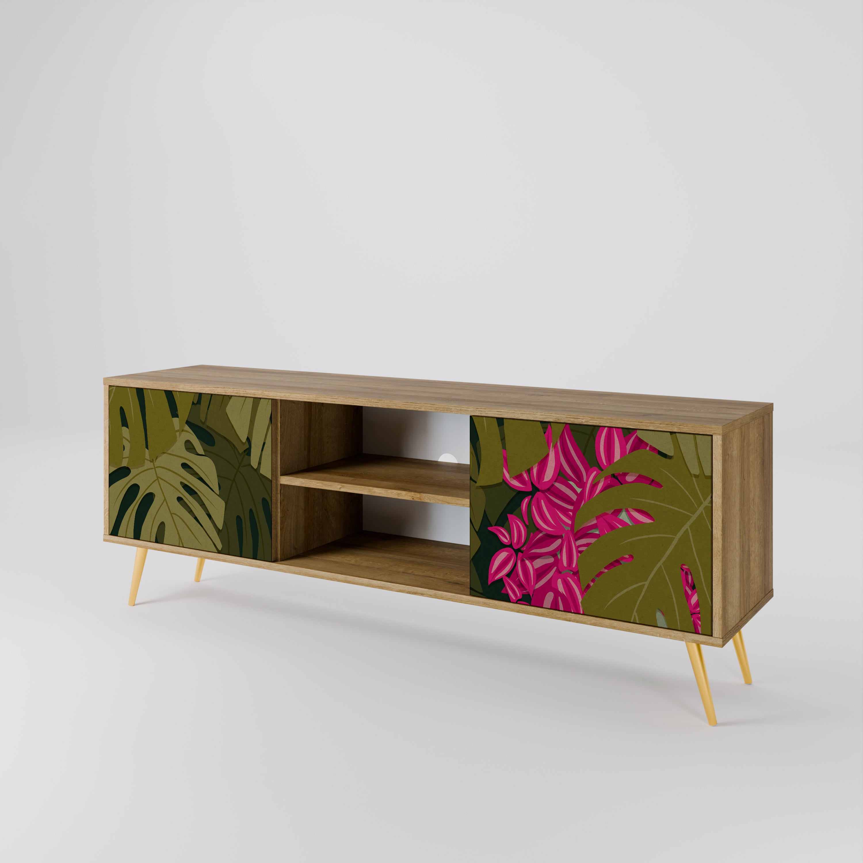 TROPICAL BEAUTY 2-Door TV Cabinet