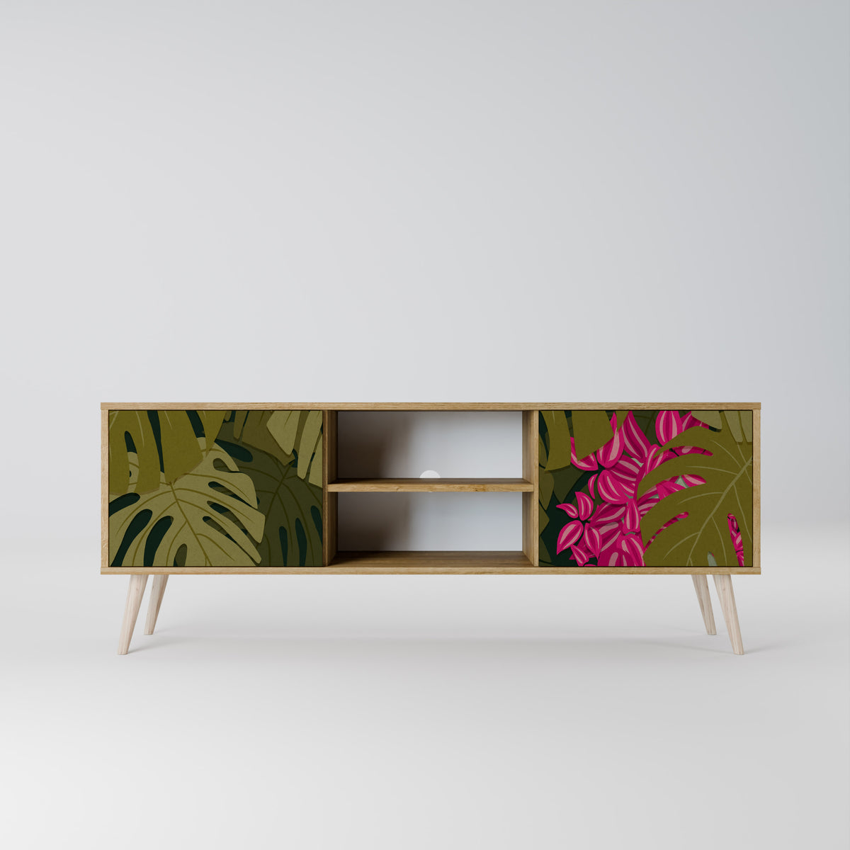 TROPICAL BEAUTY Dvoudveřový TV stolek