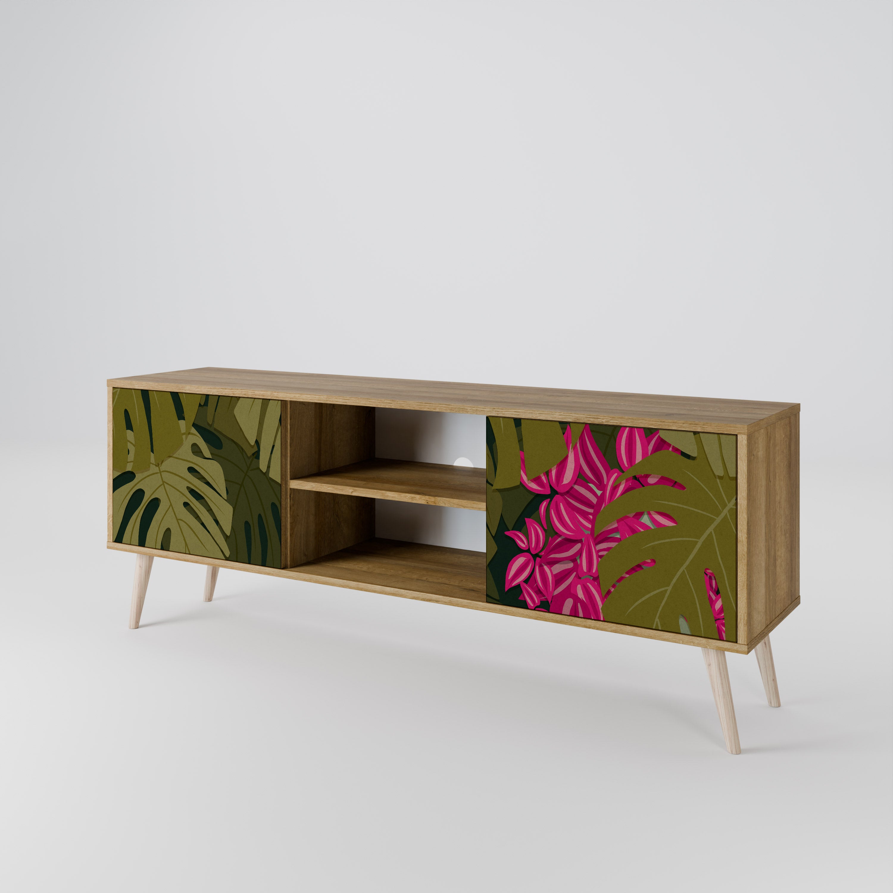 TROPICAL BEAUTY 2-Door TV Cabinet