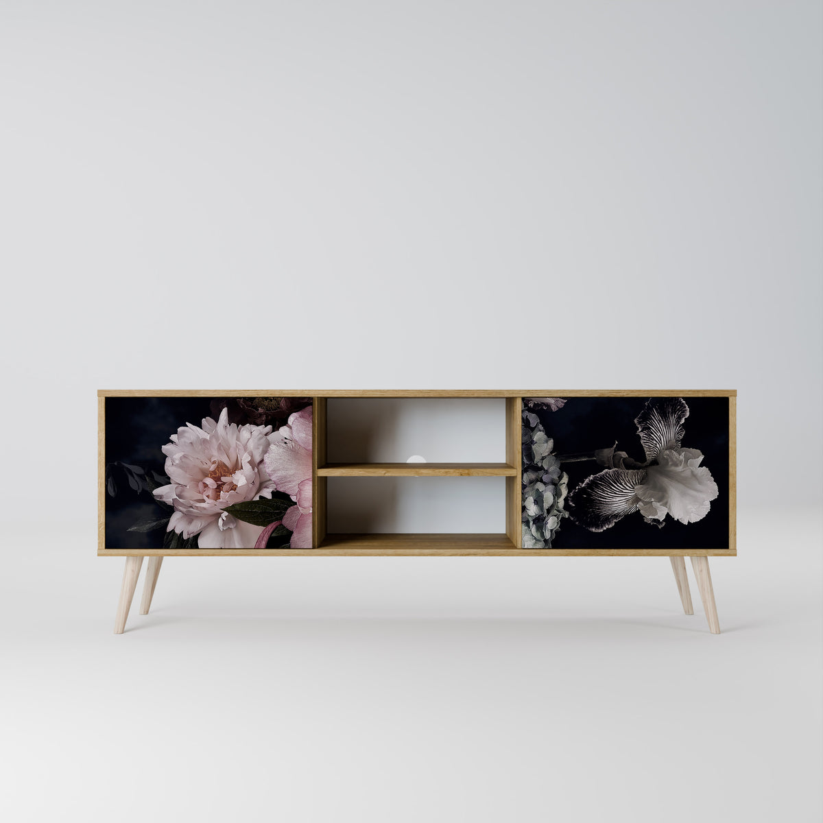 PURE BLOSSOM Dvoudveřový TV stolek