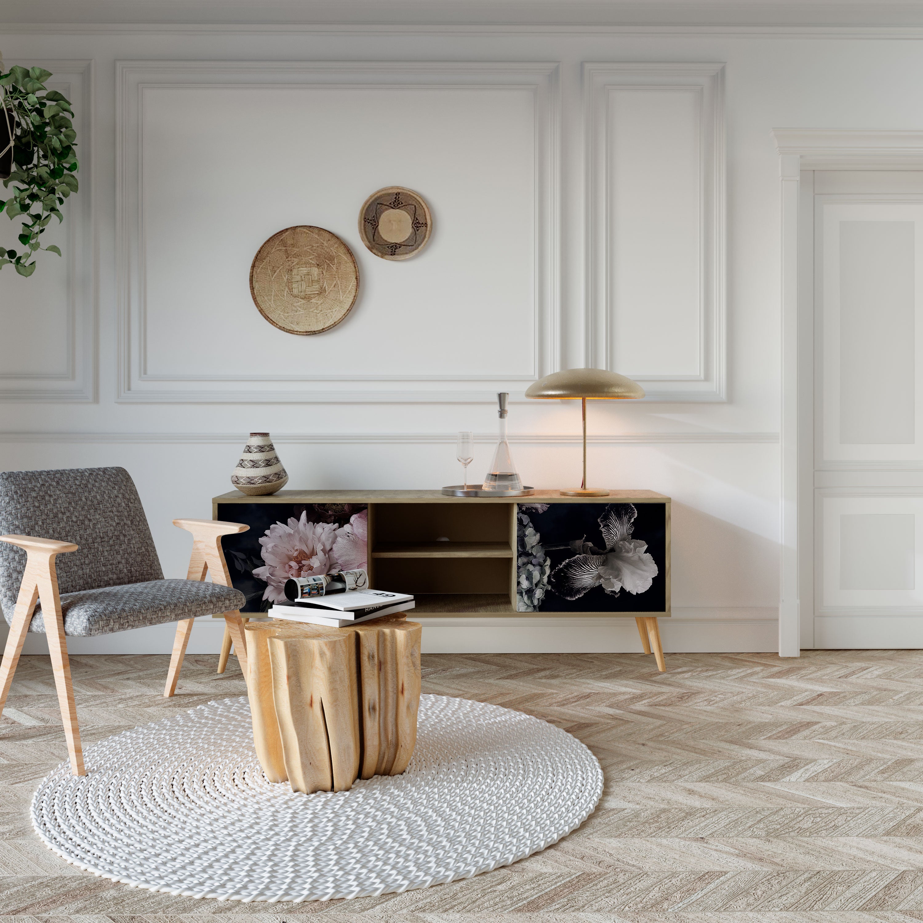 PURE BLOSSOM 2-Door TV Cabinet