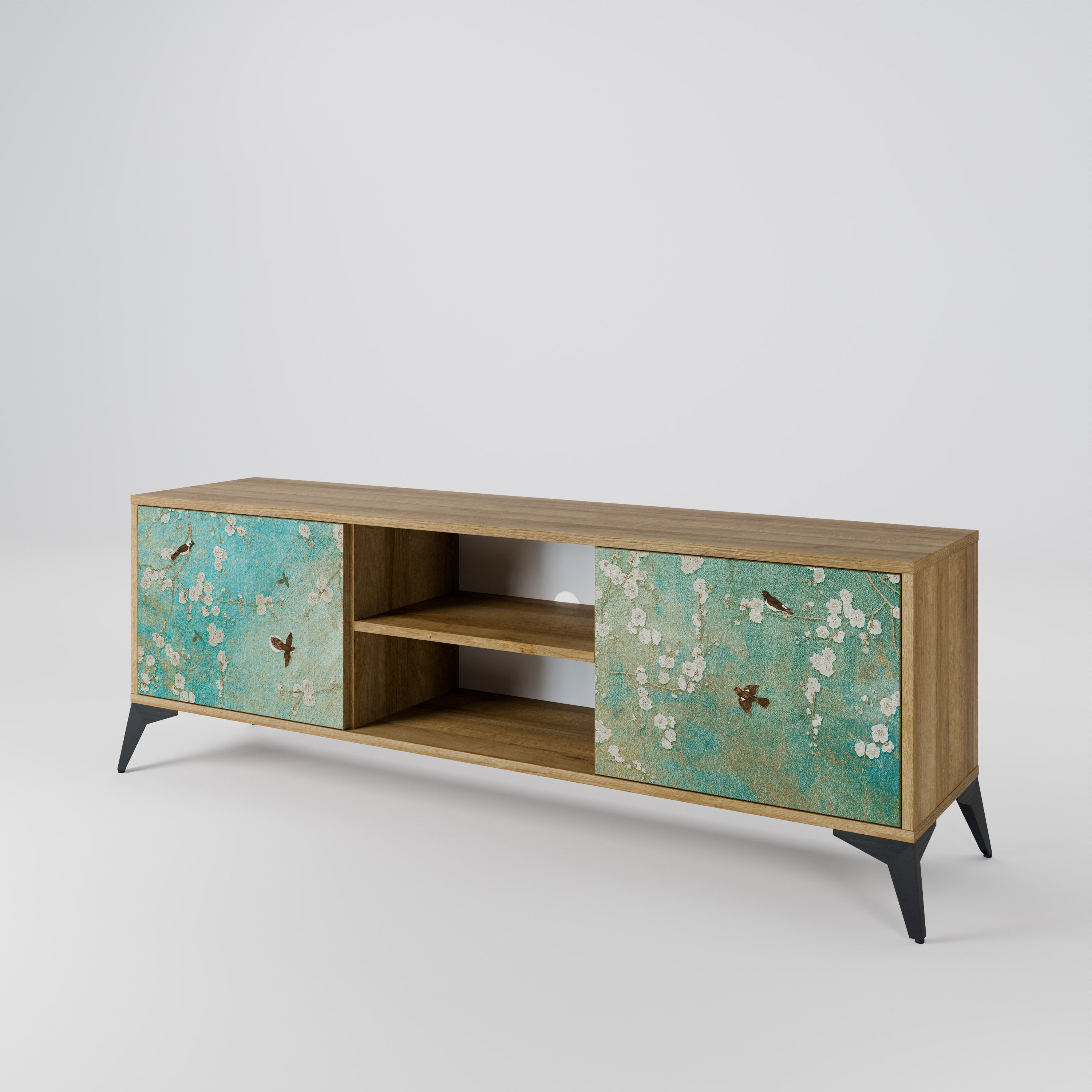 BLOOMING CHARM 2-Door TV Cabinet