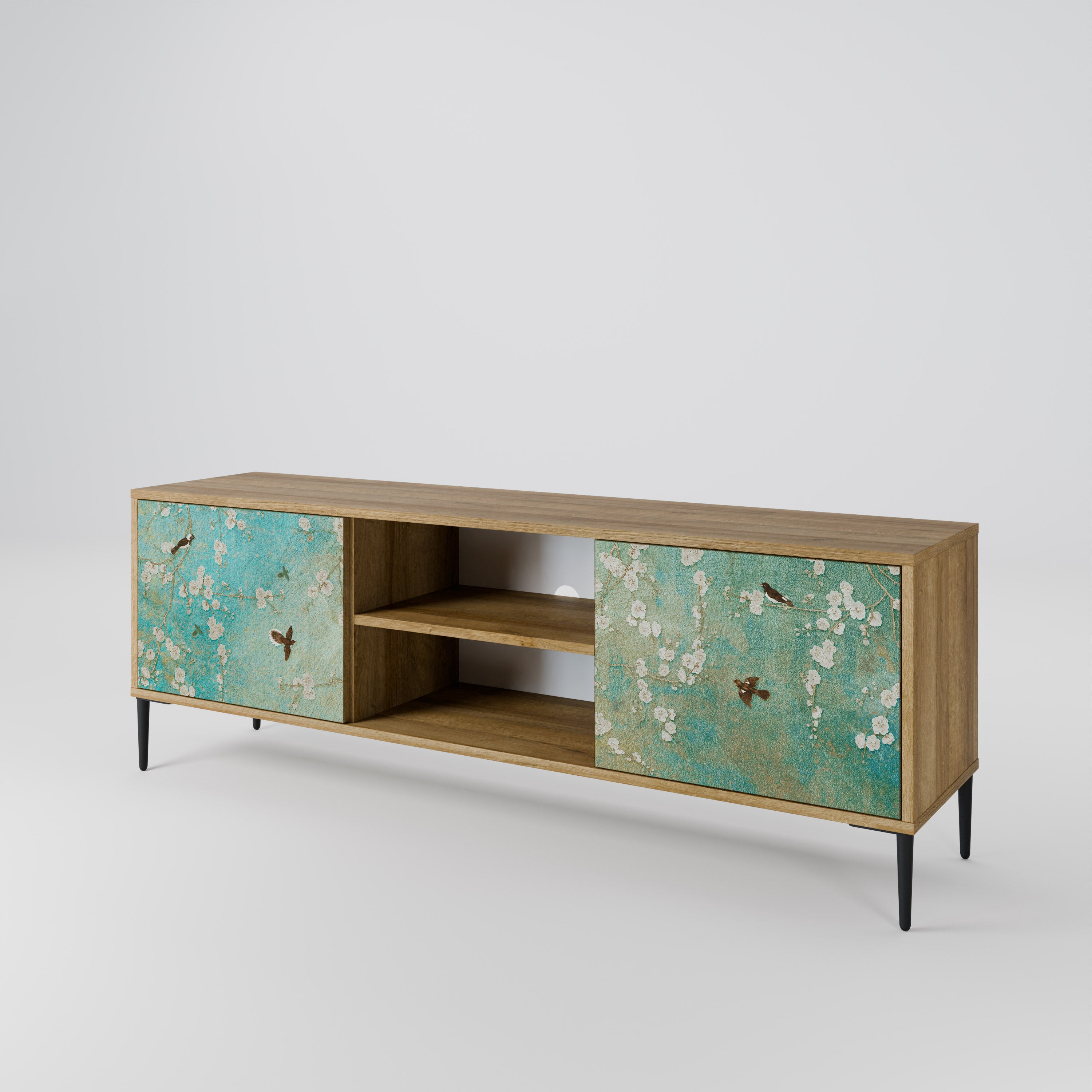 BLOOMING CHARM 2-Door TV Cabinet