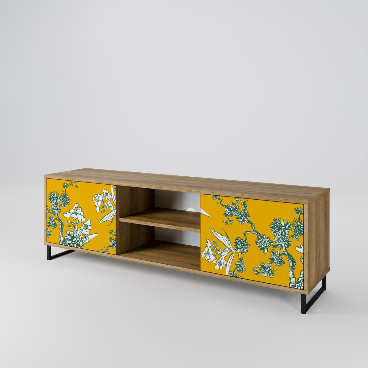 YELLOW CHINOISERIE Dvoudveřový TV stolek