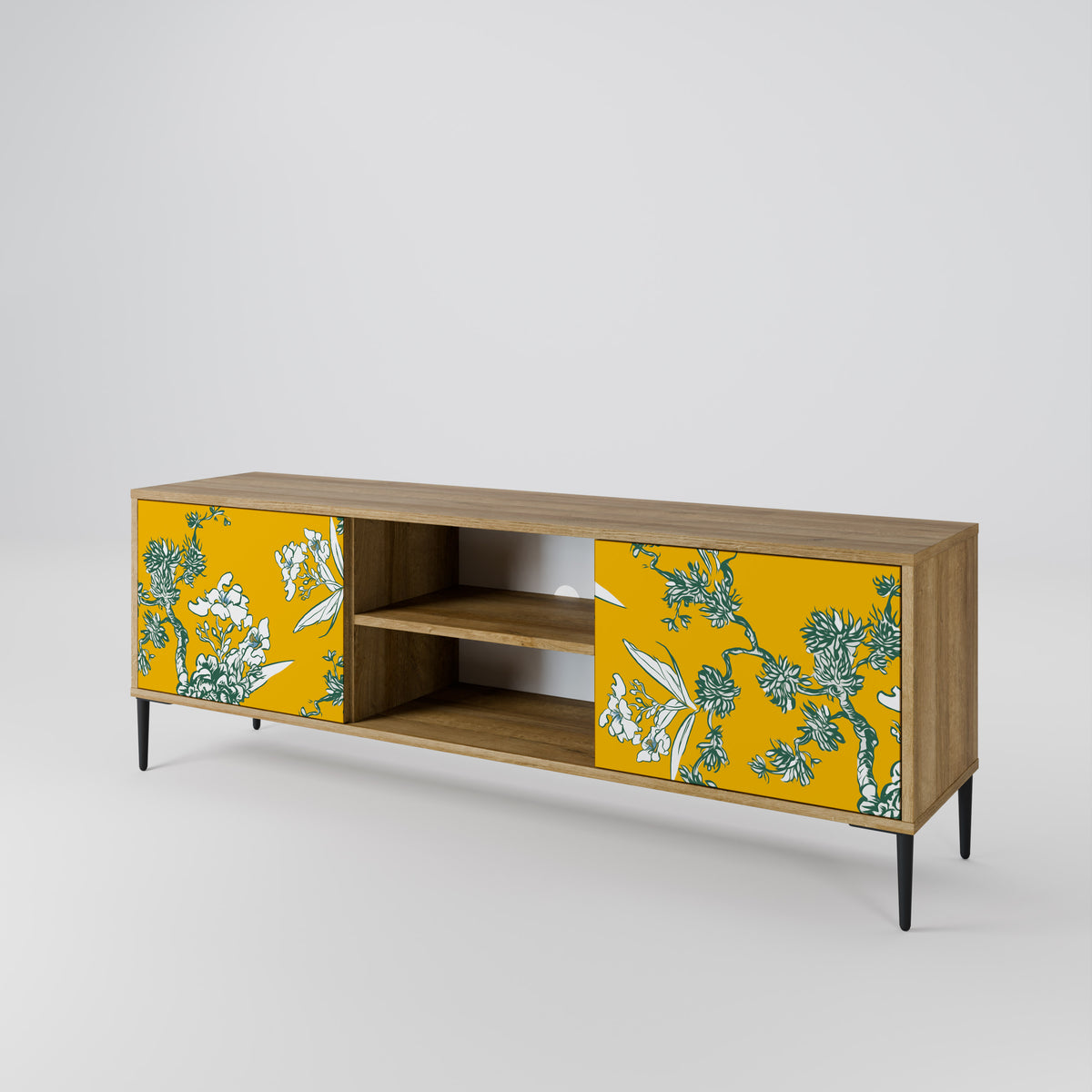 YELLOW CHINOISERIE Dvoudveřový TV stolek