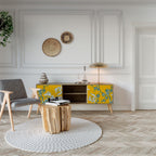 YELLOW CHINOISERIE 2-Door TV Cabinet