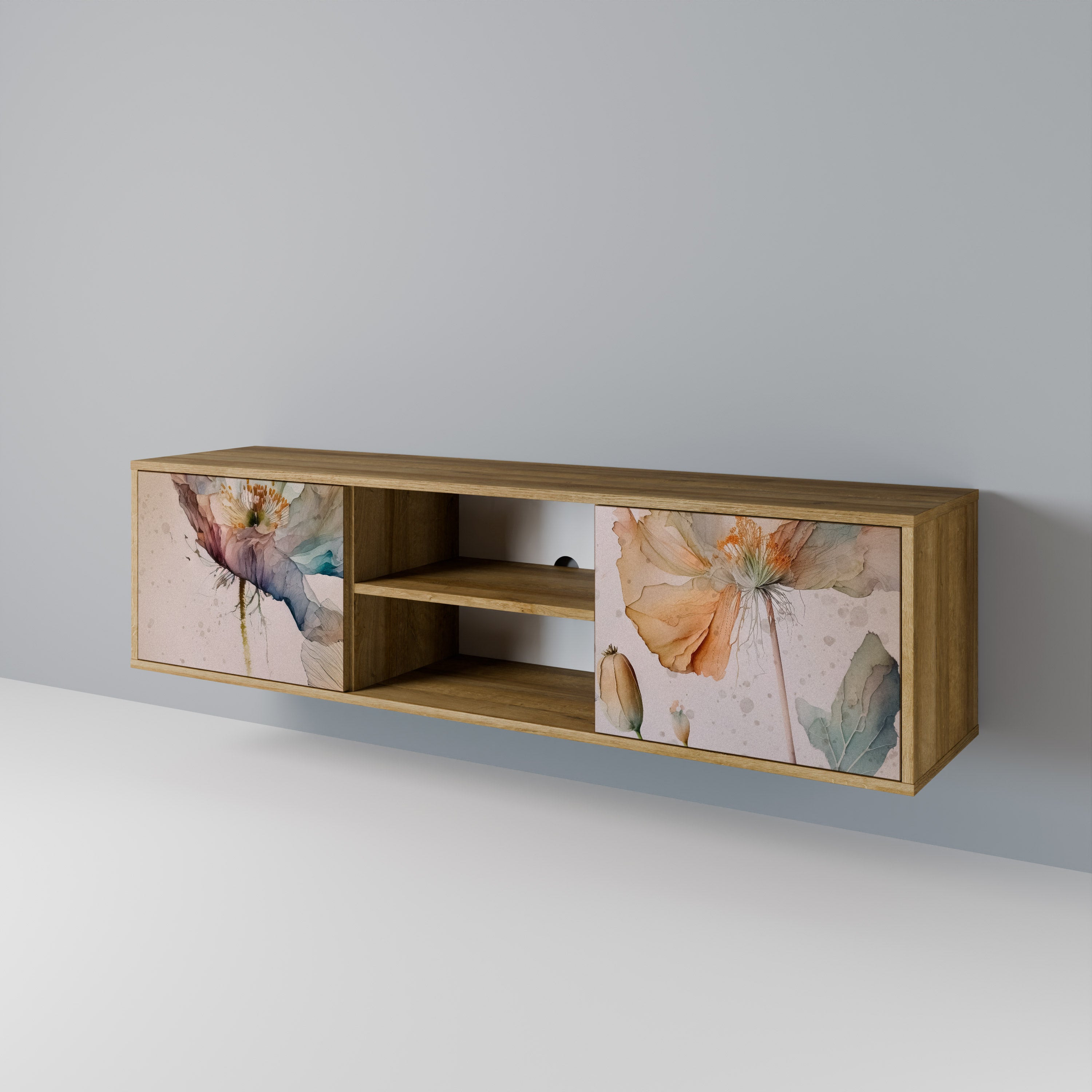 SOFTEN POPPY 2-Door TV Cabinet