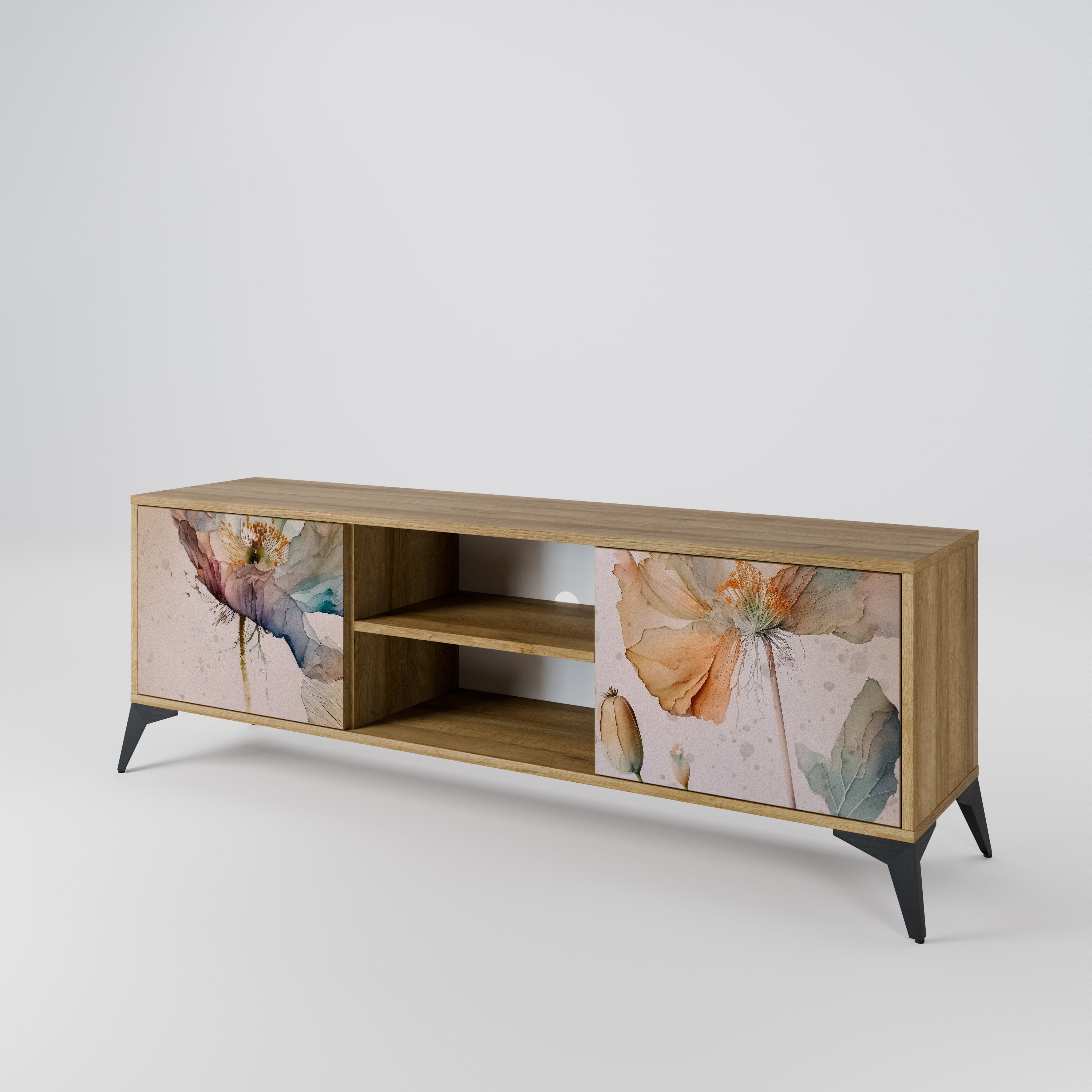 SOFTEN POPPY 2-Door TV Cabinet