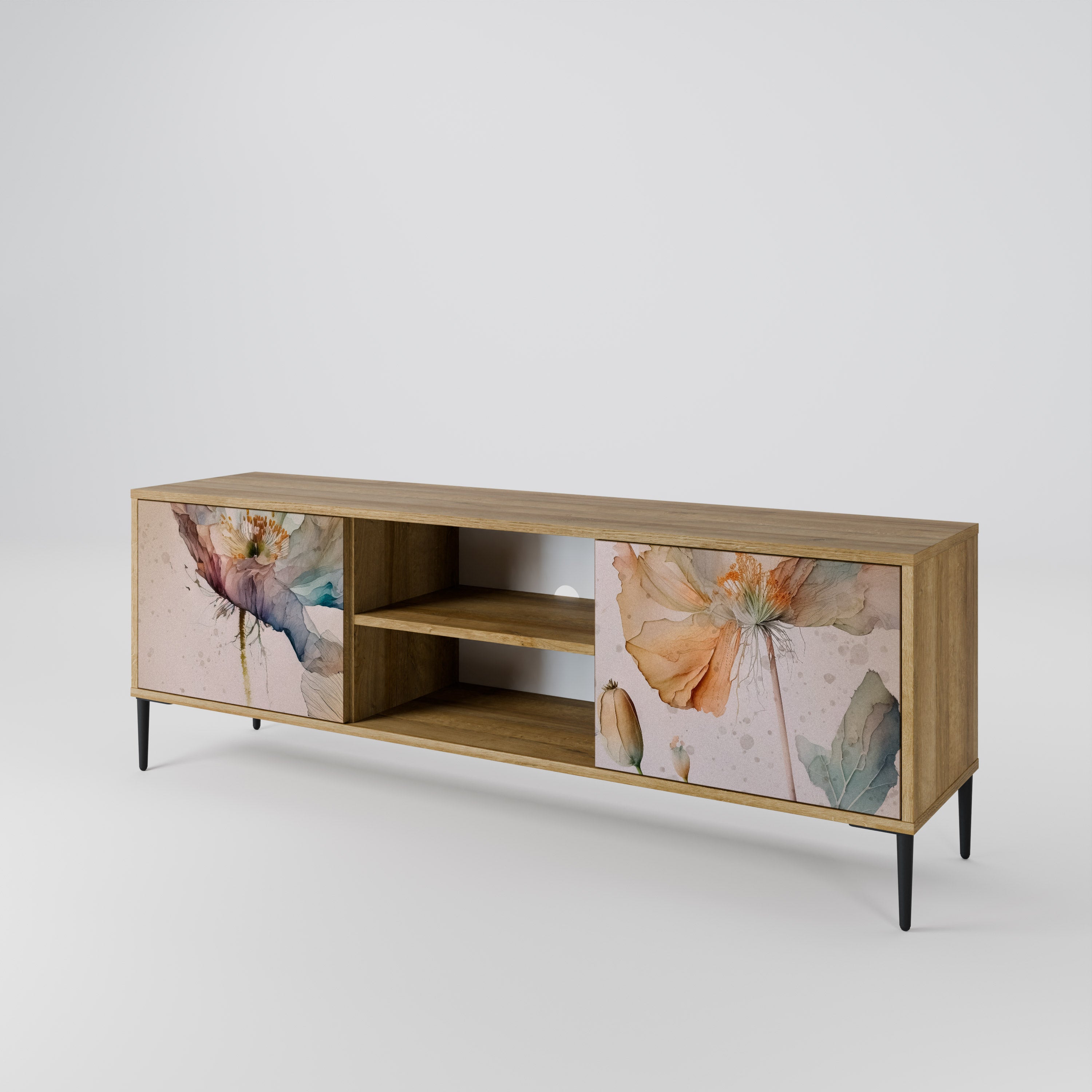 SOFTEN POPPY 2-Door TV Cabinet