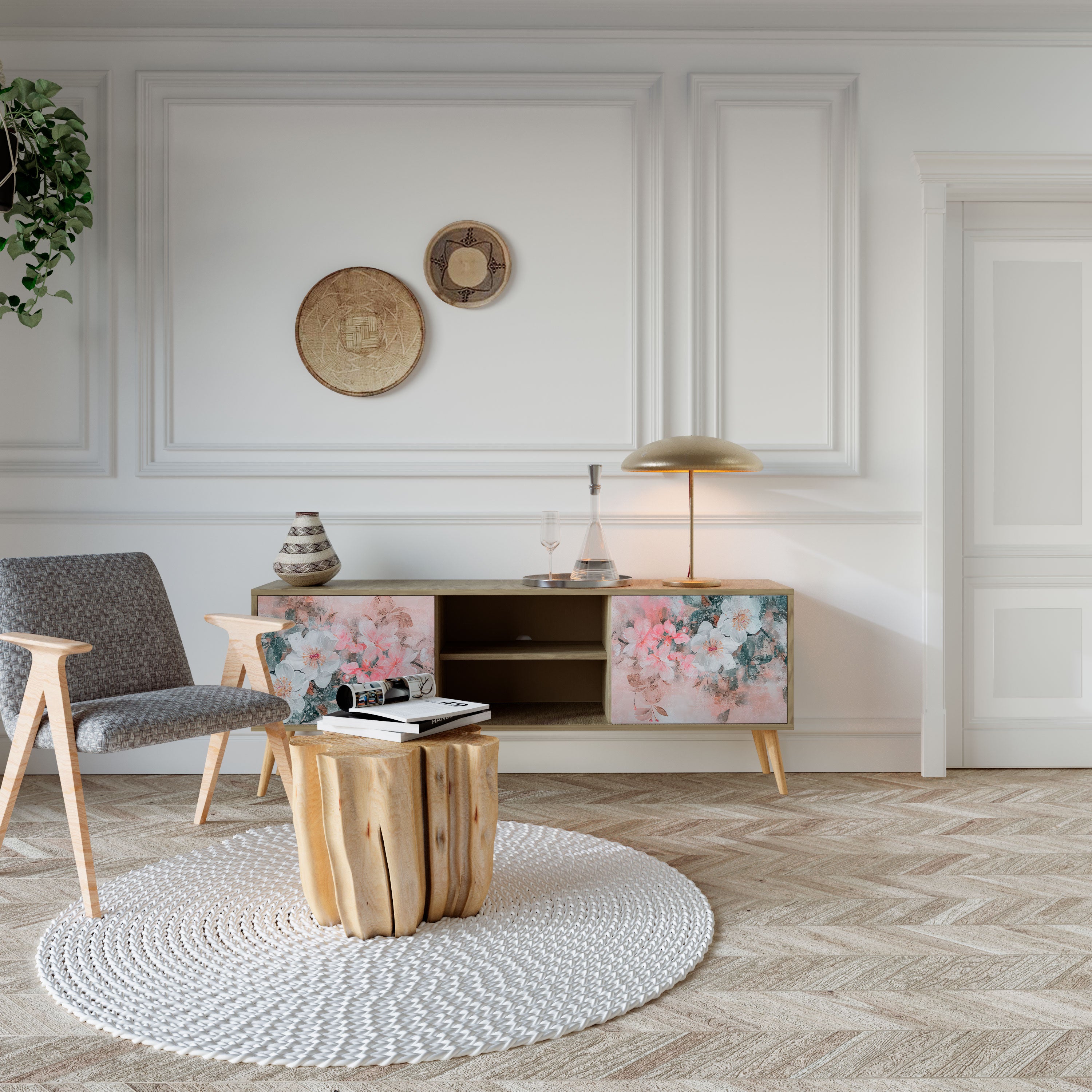 CHERRY BLOSSOM 2-Door TV Cabinet