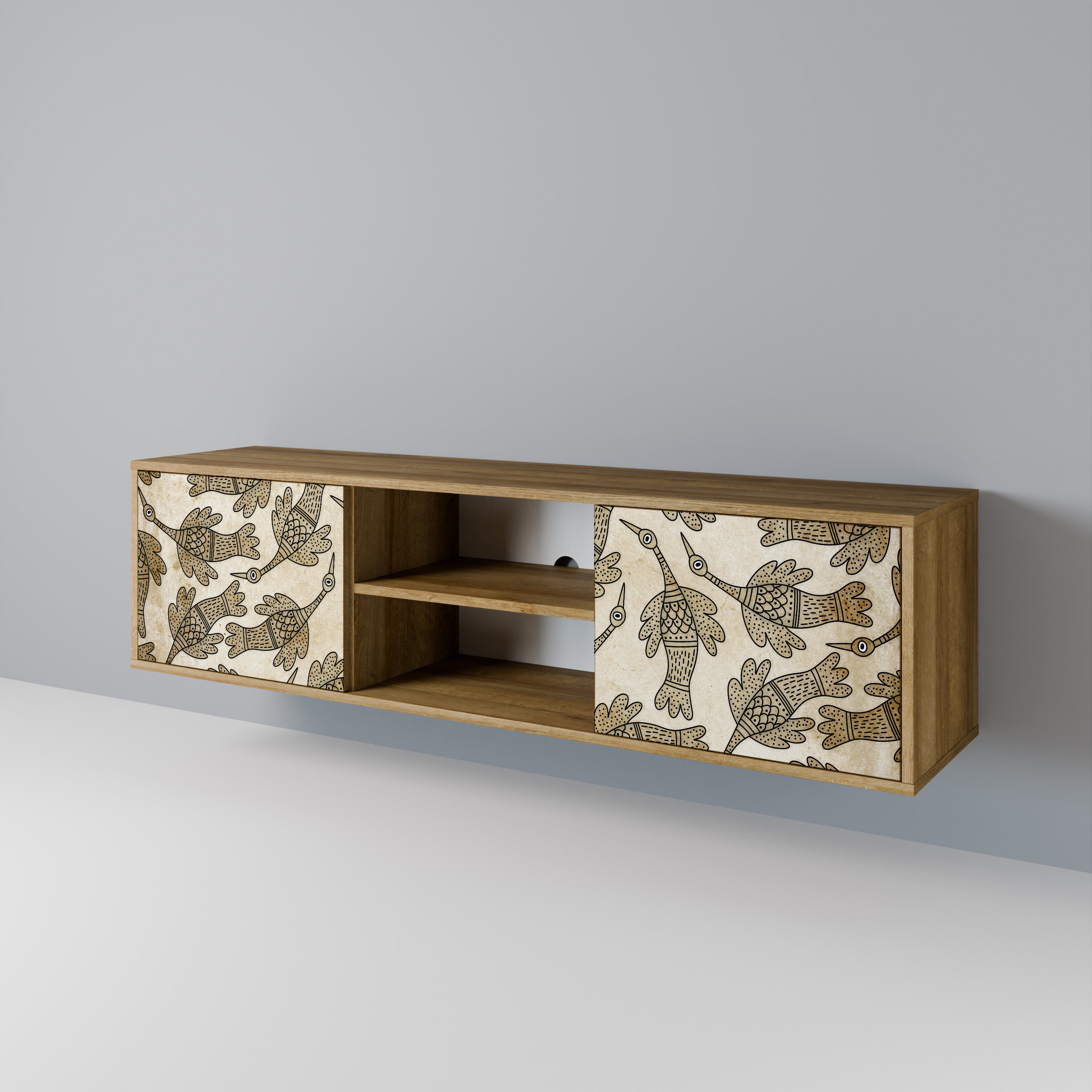 ALMONDINE SONGBIRD 2-Door TV Cabinet