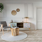 COLORFUL ALPACAS 2-Door TV Cabinet