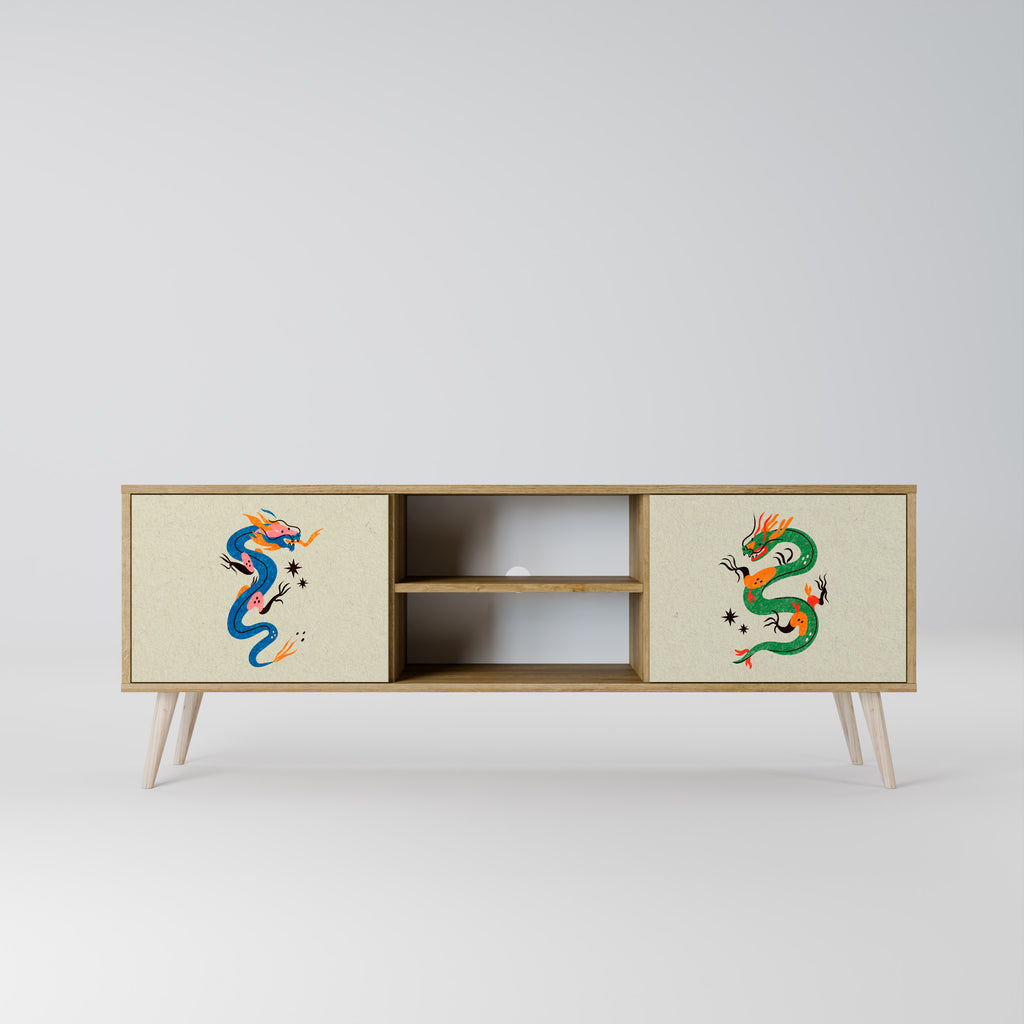 MYTHOLOGICAL CREATURES 2-Door TV Cabinet