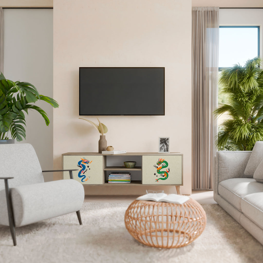 MYTHOLOGICAL CREATURES 2-Door TV Cabinet