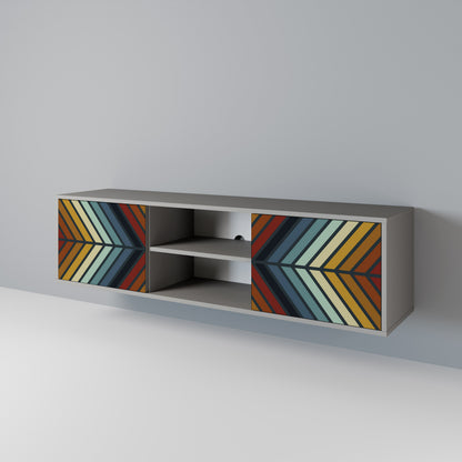 INDIGENOUS ZIGZAG Dvoudveřový TV stolek