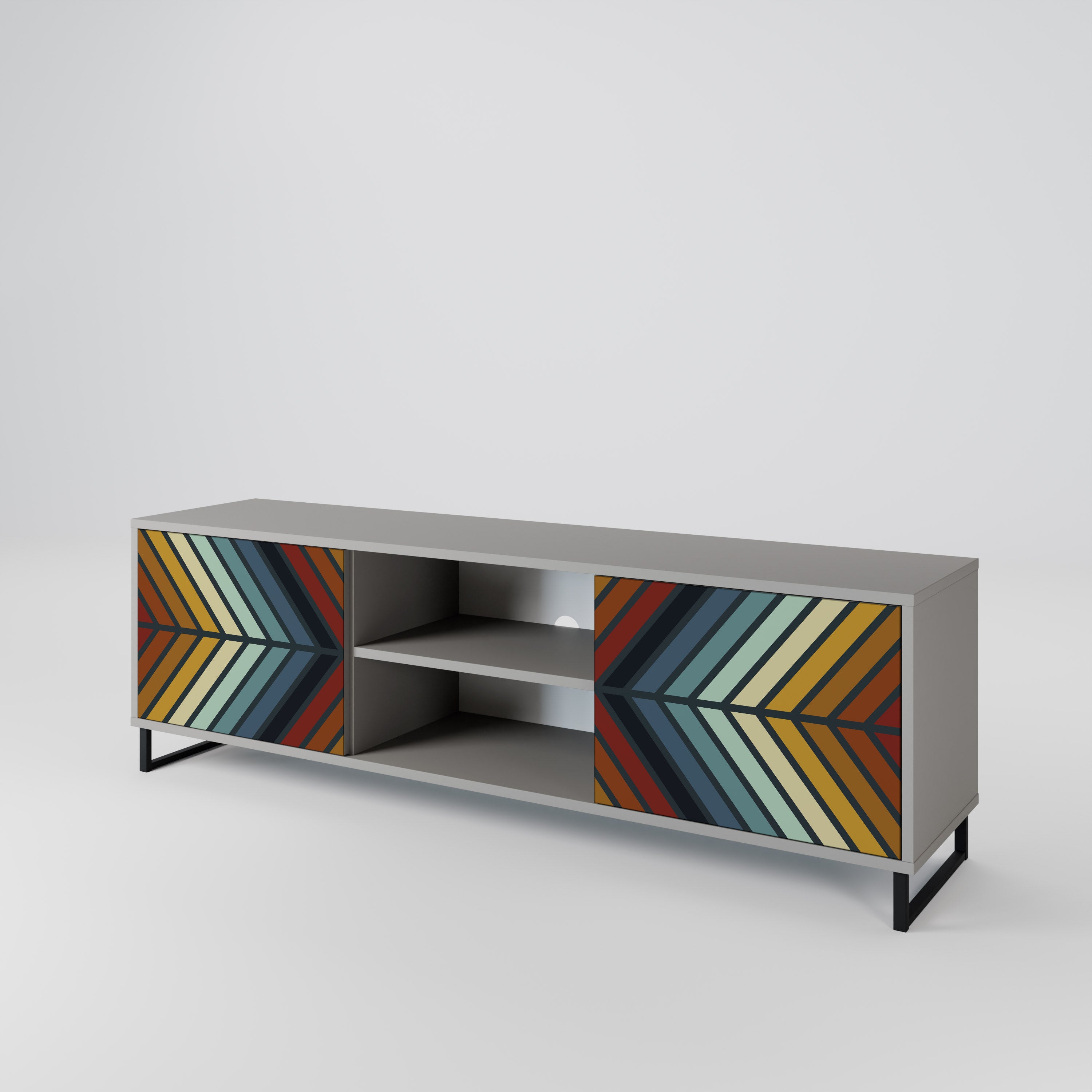 INDIGENOUS ZIGZAG 2-Door TV Cabinet