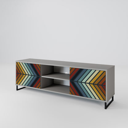 INDIGENOUS ZIGZAG Dvoudveřový TV stolek