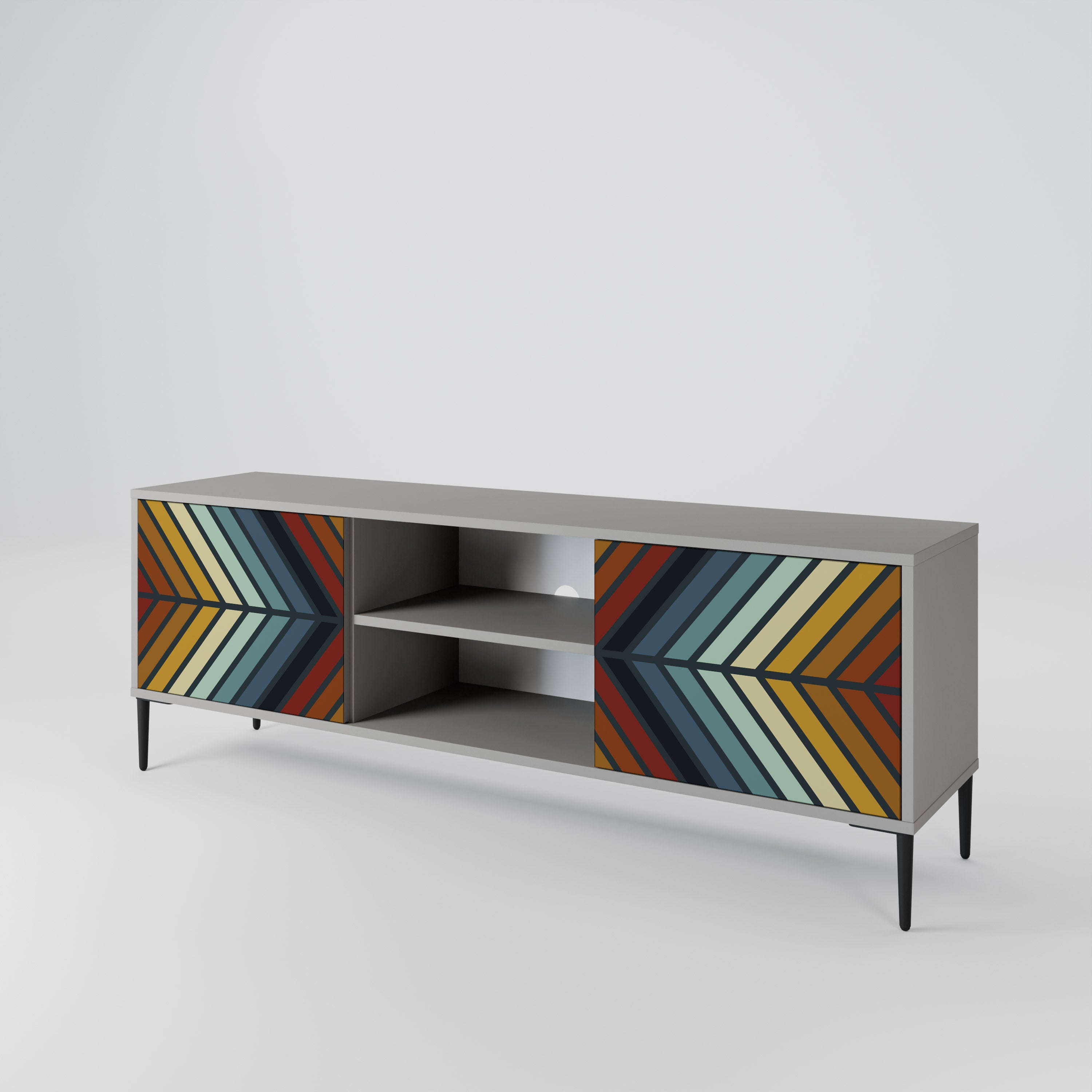 INDIGENOUS ZIGZAG 2-Door TV Cabinet