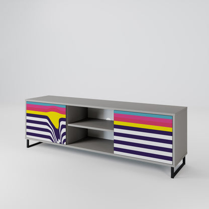 COLORFUL DIVERSION Dvoudveřový TV stolek
