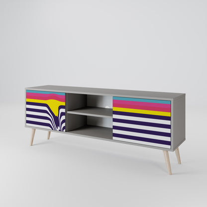 COLORFUL DIVERSION Dvoudveřový TV stolek