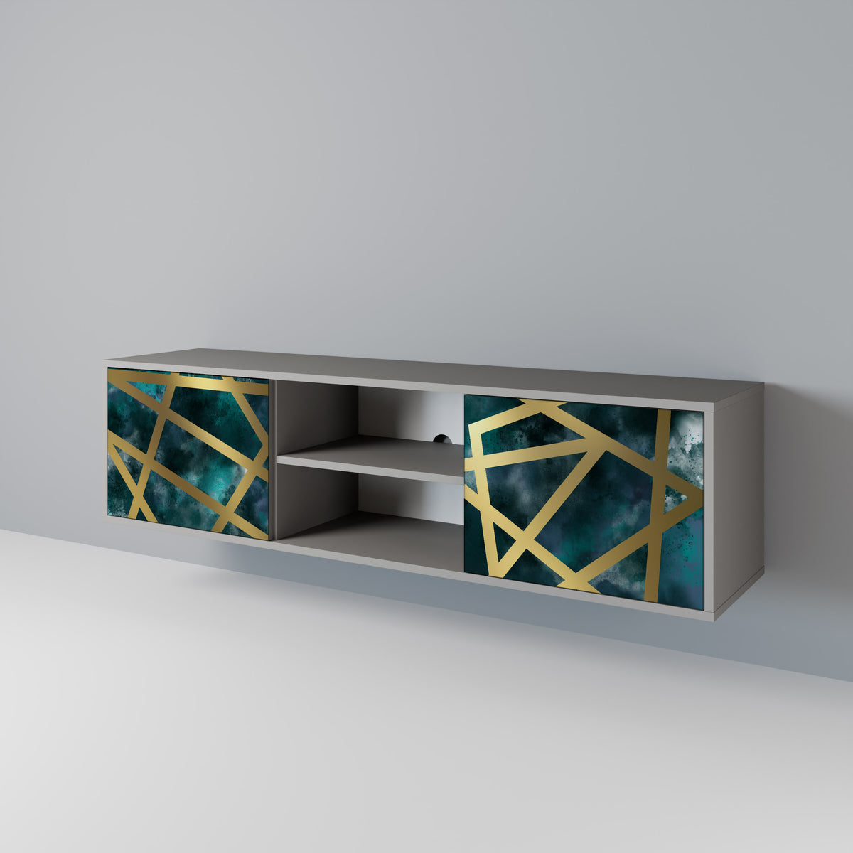 THE LABYRINTH OF GOLD Dvoudveřový TV stolek