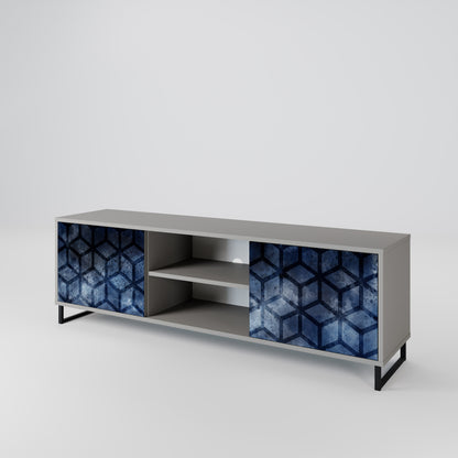 CUBIC MIST Dvoudveřový TV stolek