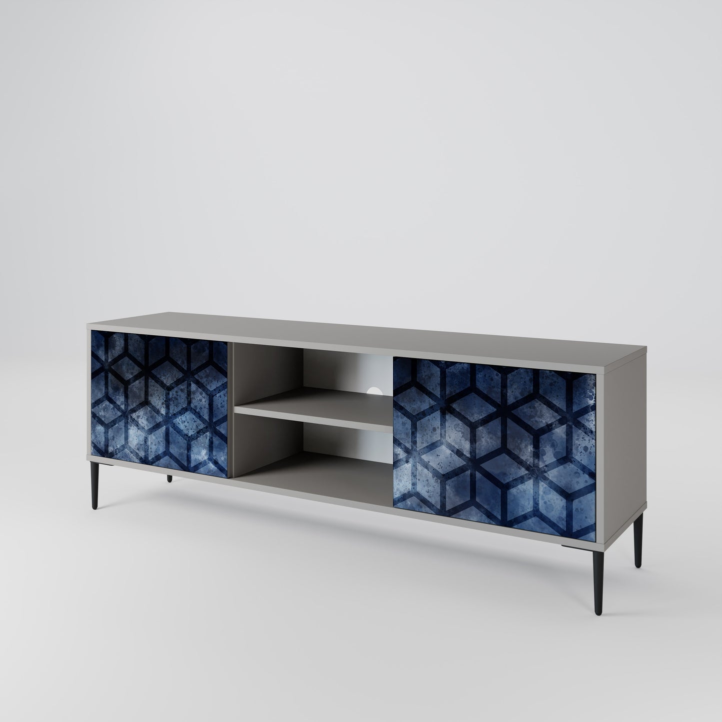 CUBIC MIST Dvoudveřový TV stolek