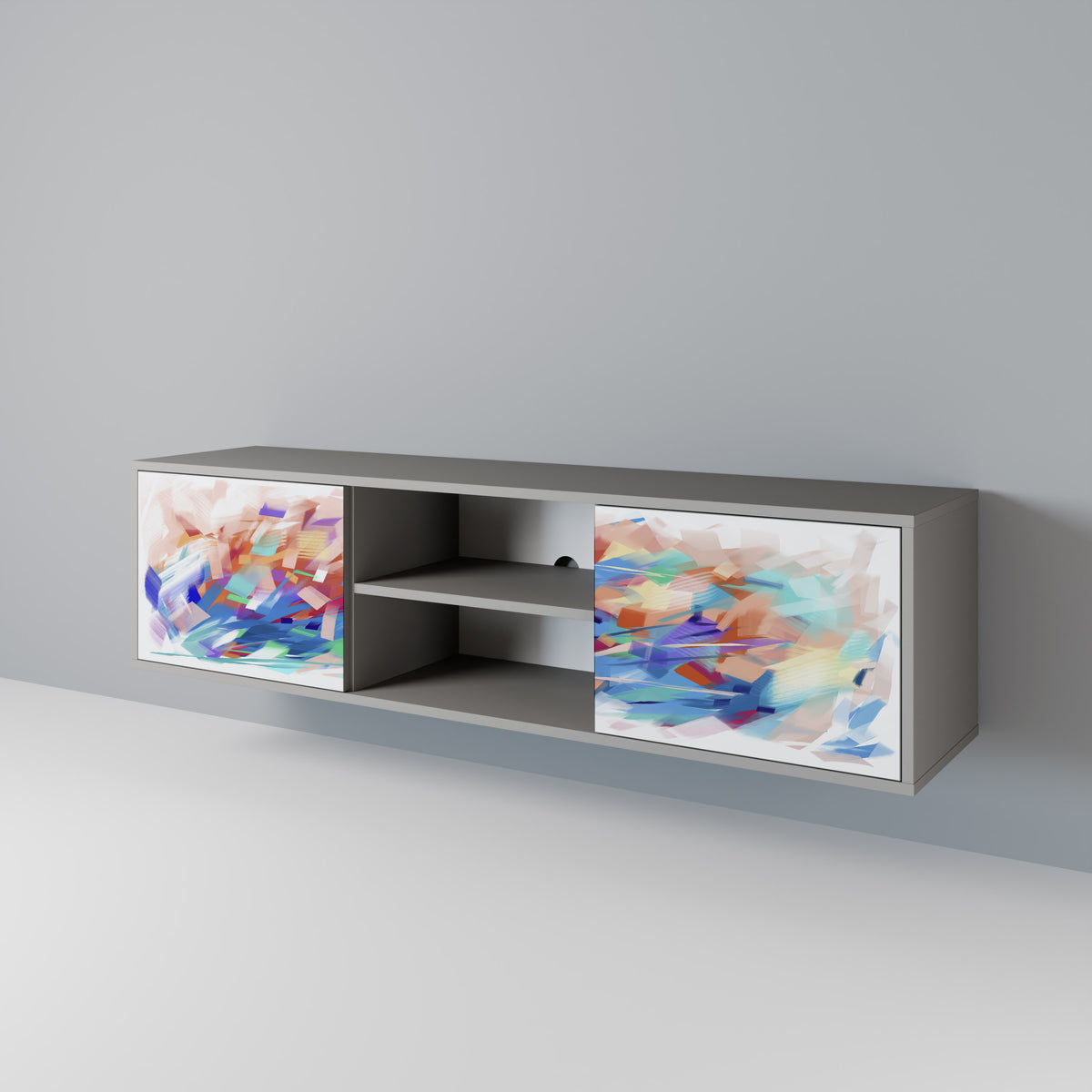 FINESSE MASH-UP Dvoudveřový TV stolek