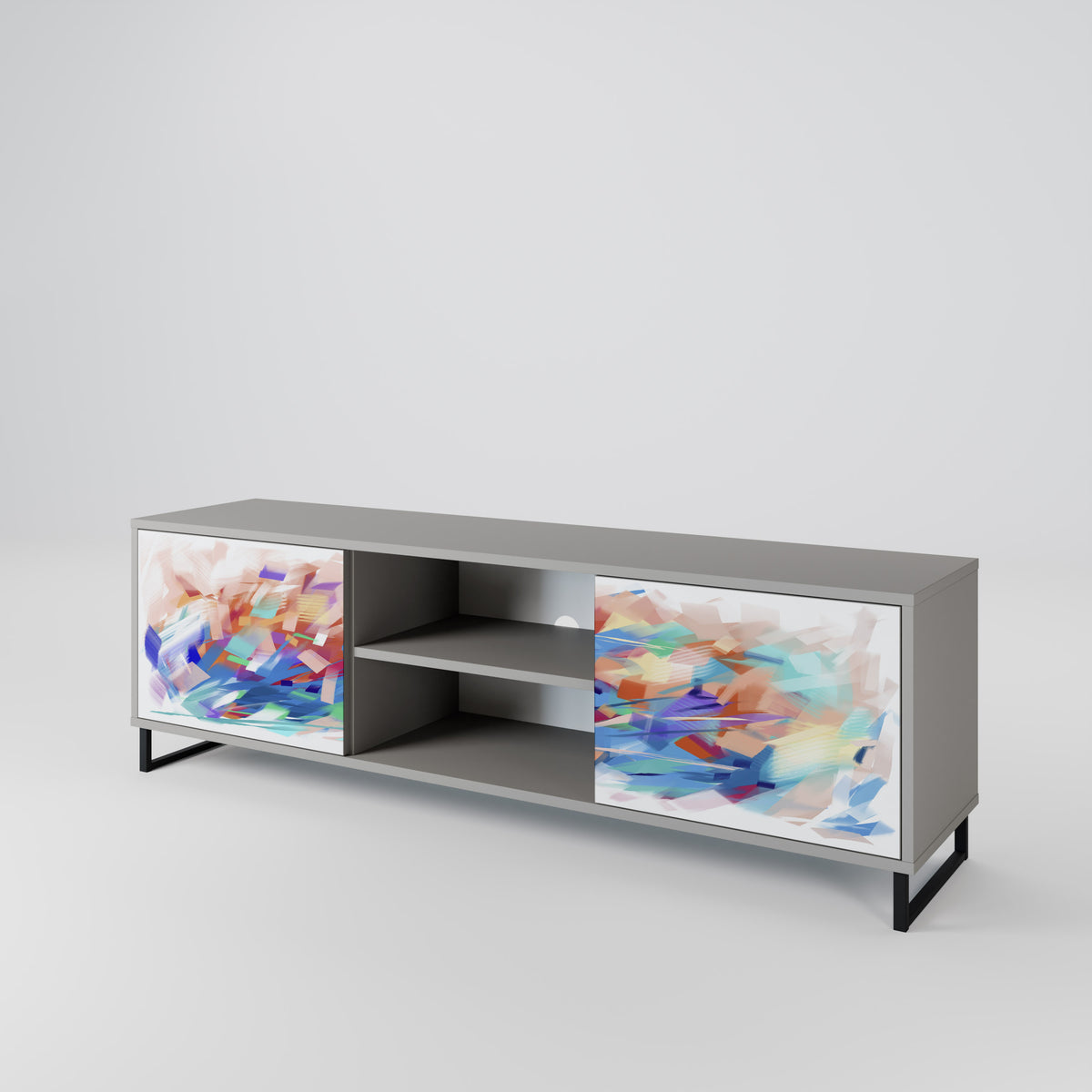 FINESSE MASH-UP Dvoudveřový TV stolek