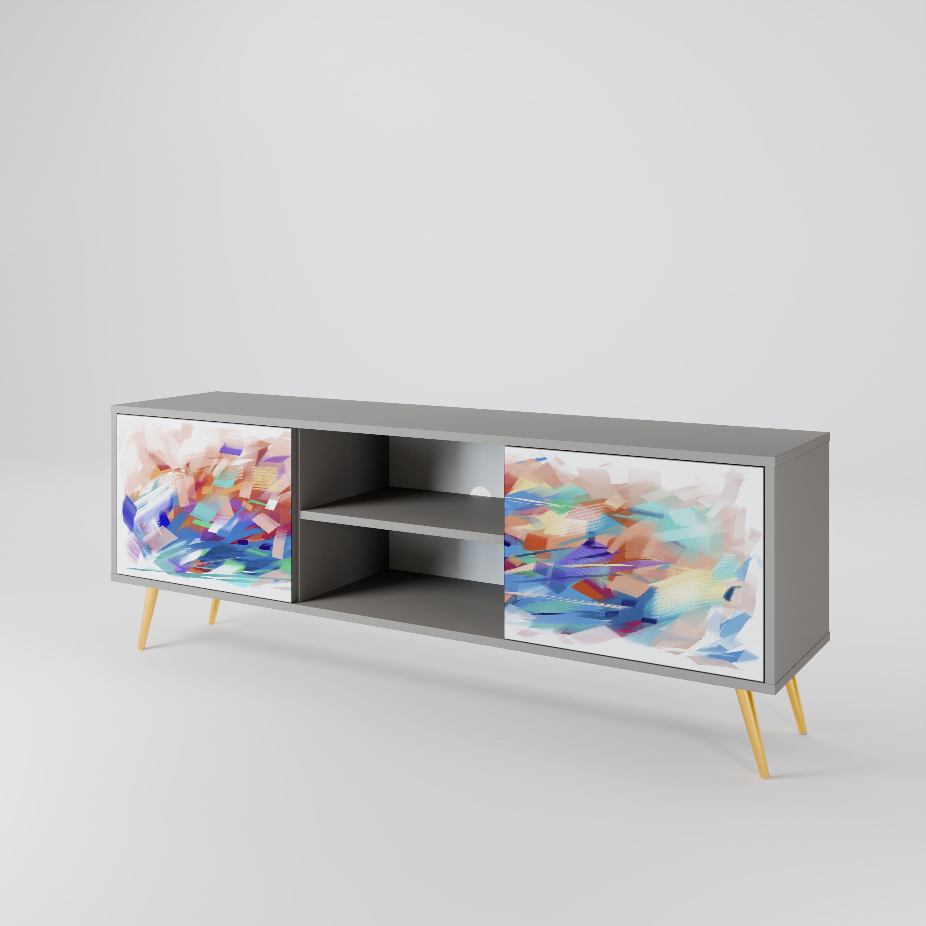 FINESSE MASH-UP Dvoudveřový TV stolek