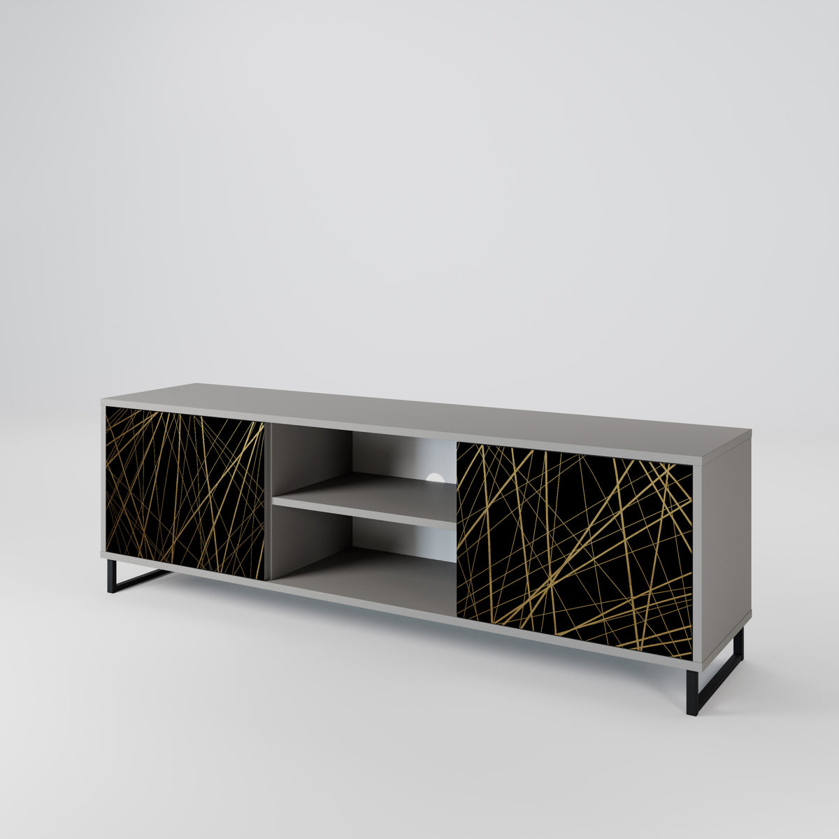 BRIGHT MESH Dvoudveřový TV stolek