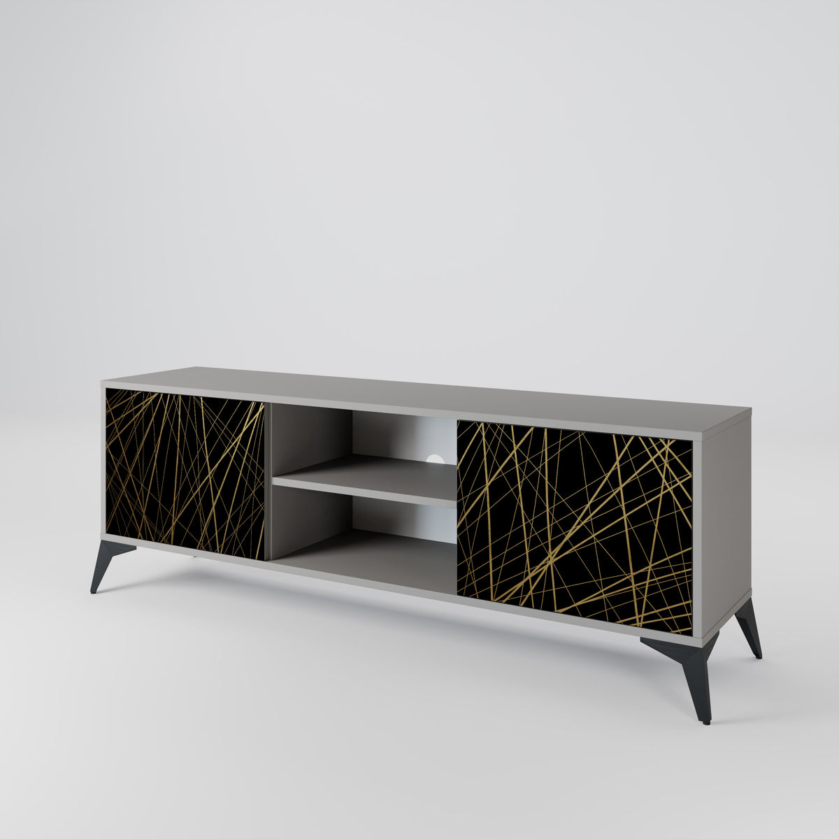 BRIGHT MESH Dvoudveřový TV stolek