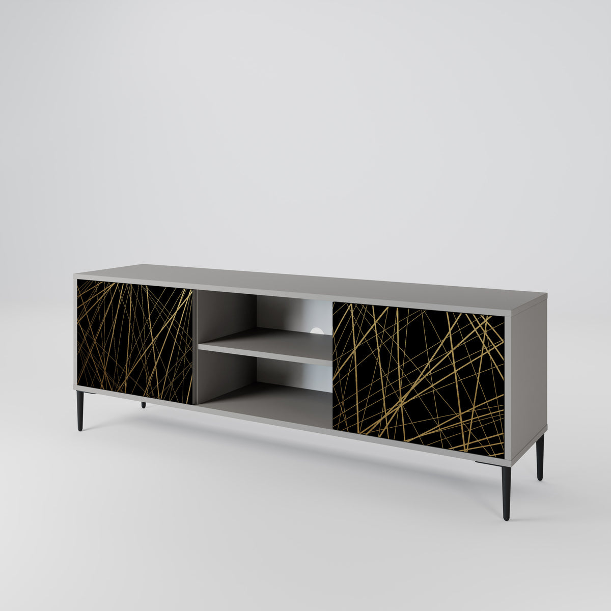 BRIGHT MESH Dvoudveřový TV stolek